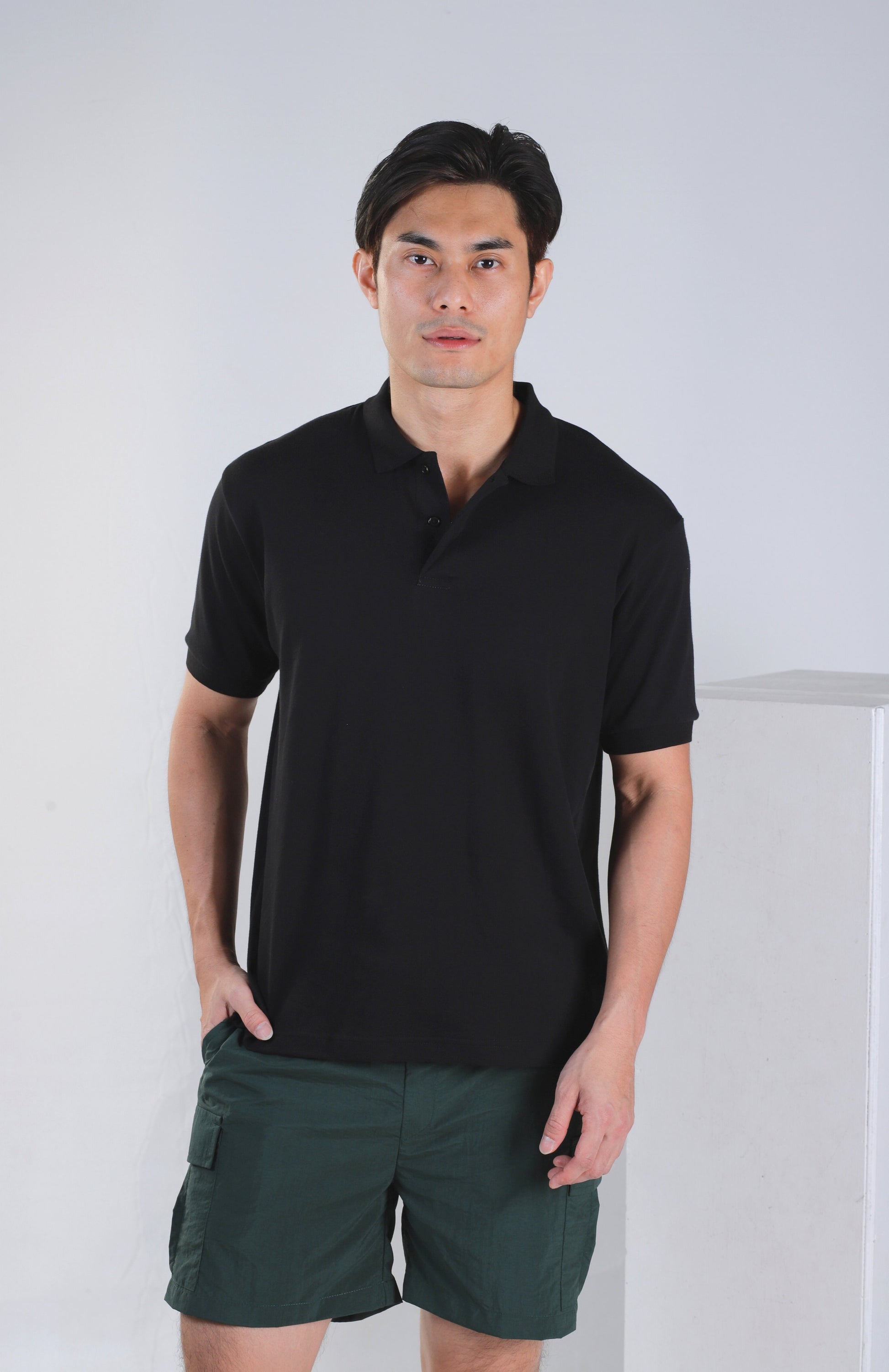 Jevvin Basic Polo - Black