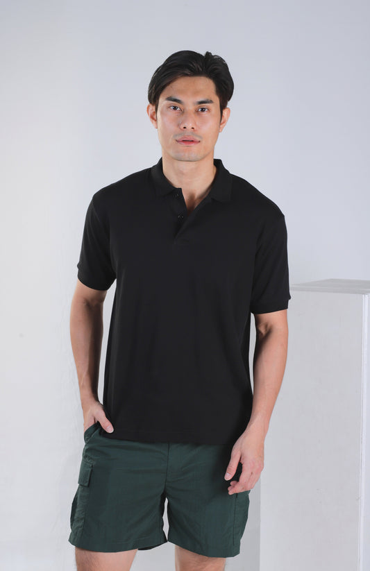 Jevvin Basic Polo - Black
