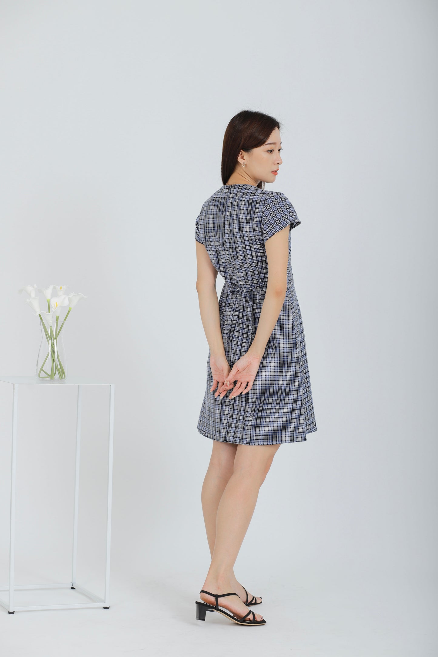 Britta Wrapped Dress - Navy