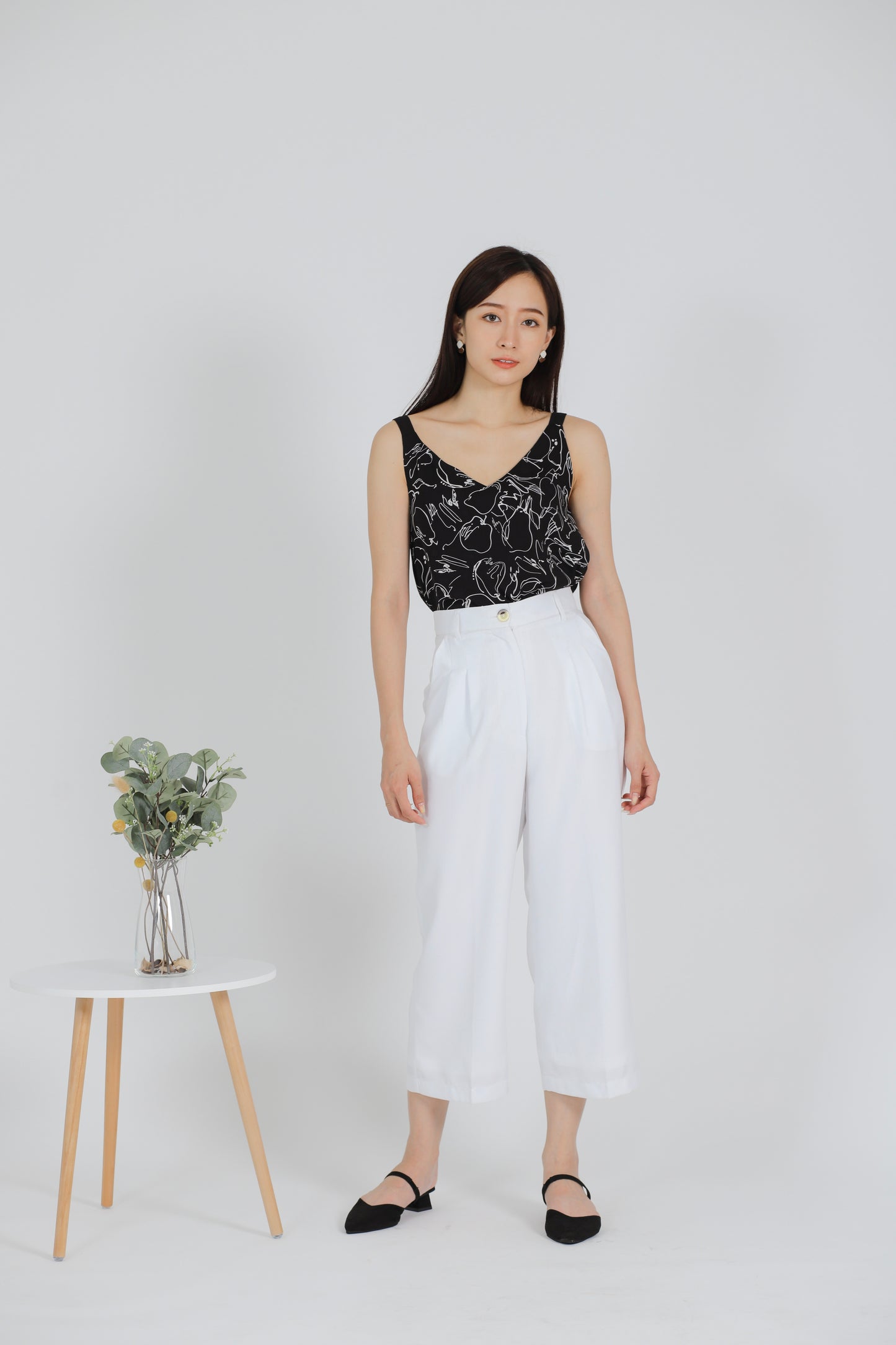 Arlyn Culottes Trouser - White