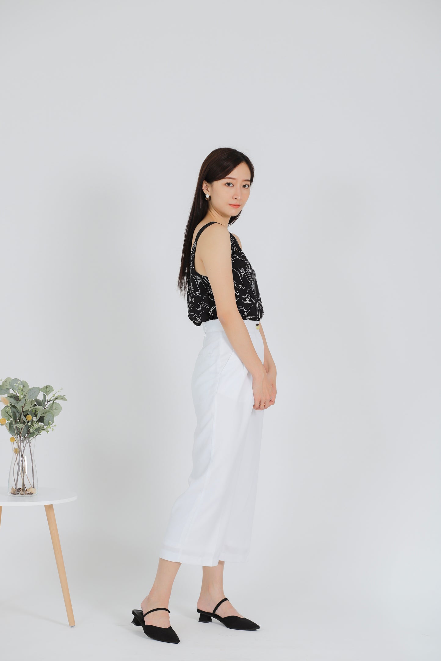 Arlyn Culottes Trouser - White