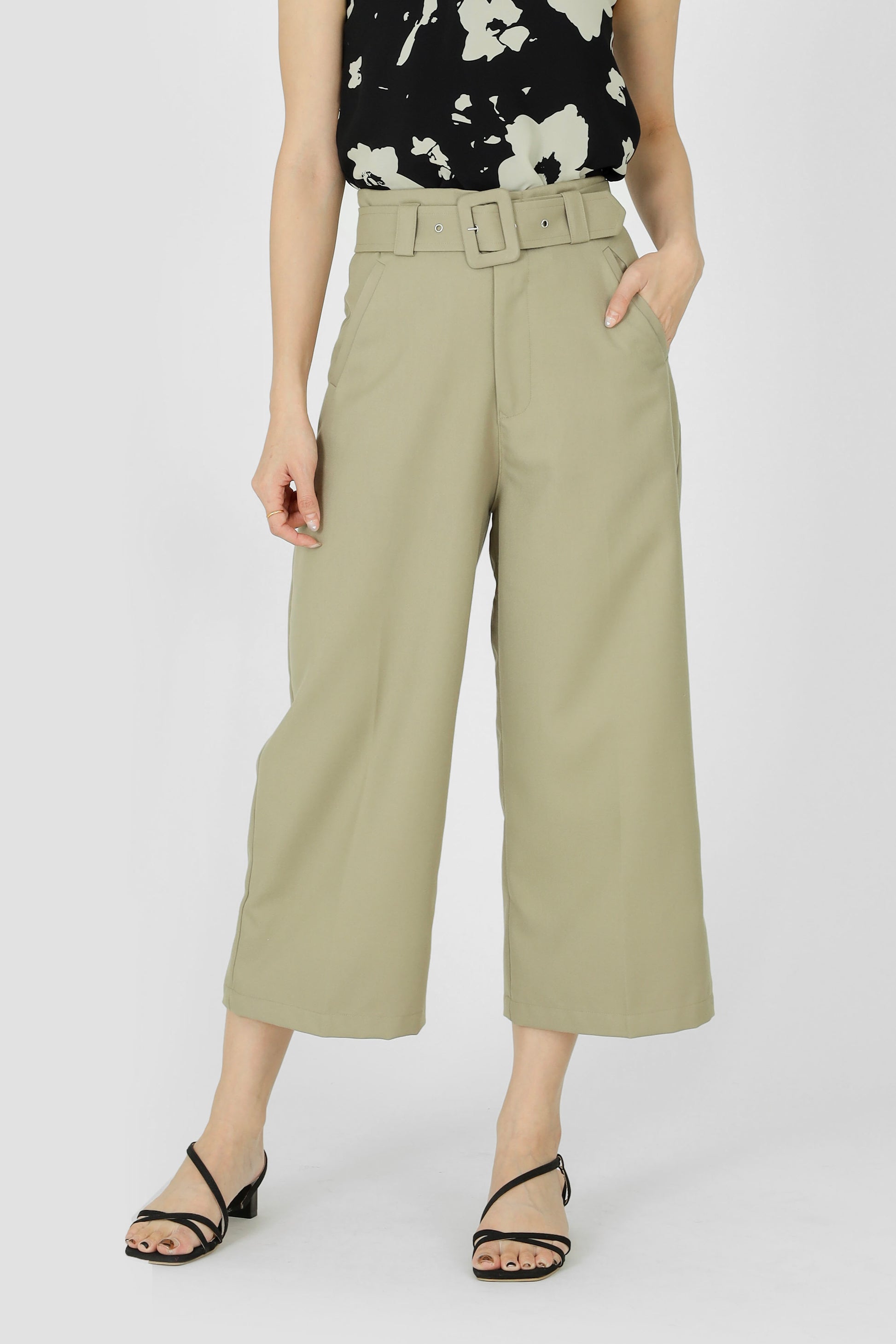 Avalon Wide Leg Pant - Khaki