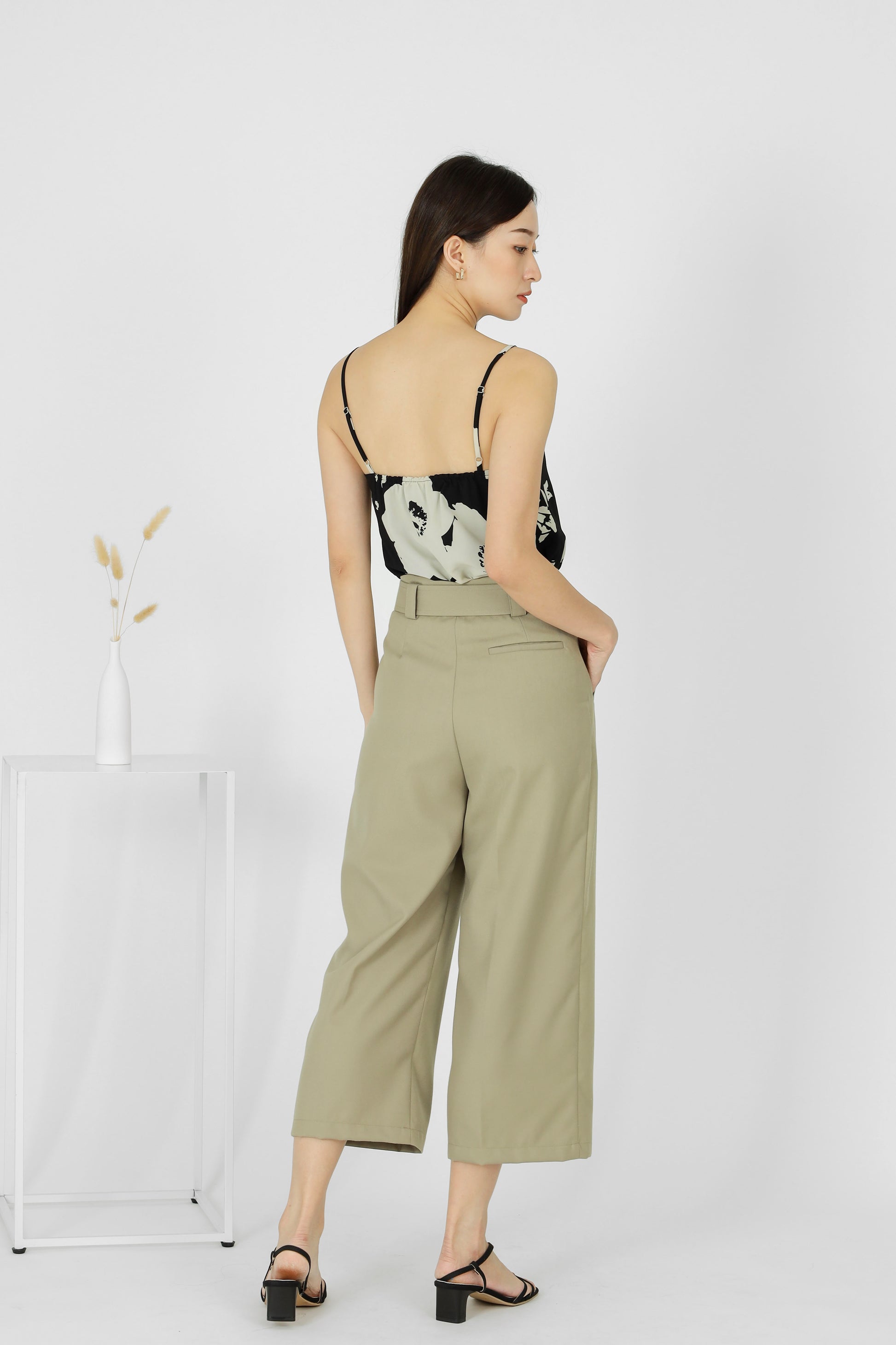 Avalon Wide Leg Pant - Khaki
