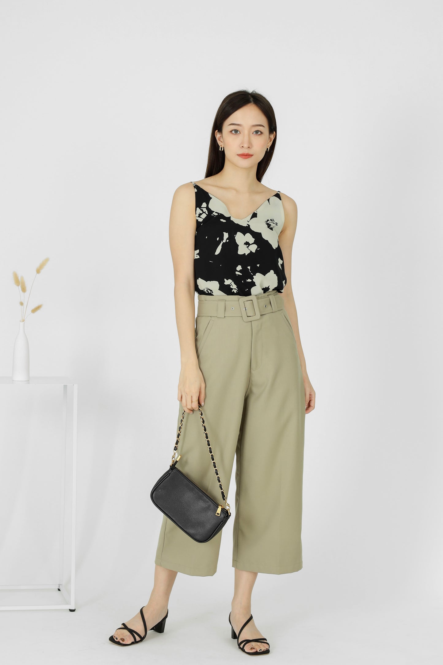 Avalon Wide Leg Pant - Khaki