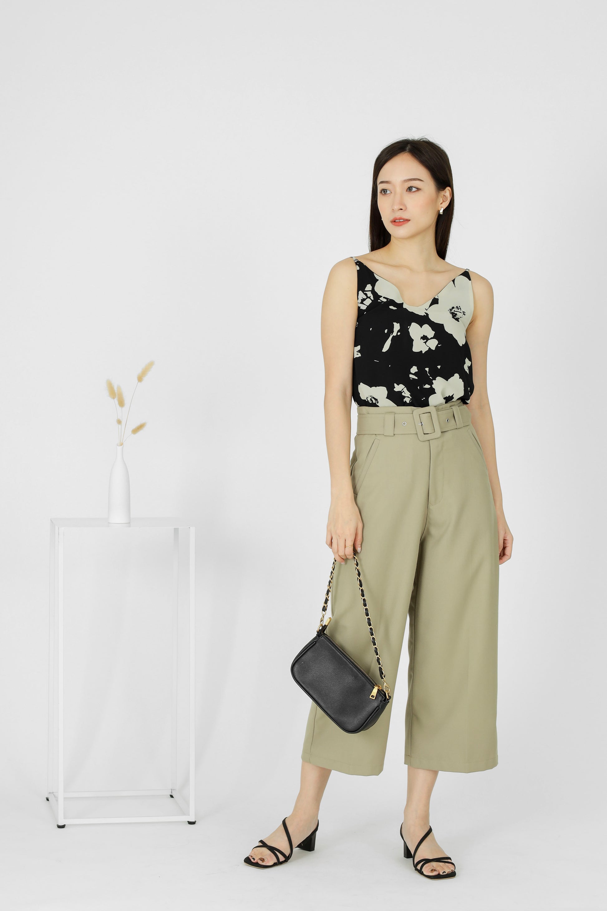 Avalon Wide Leg Pant - Khaki