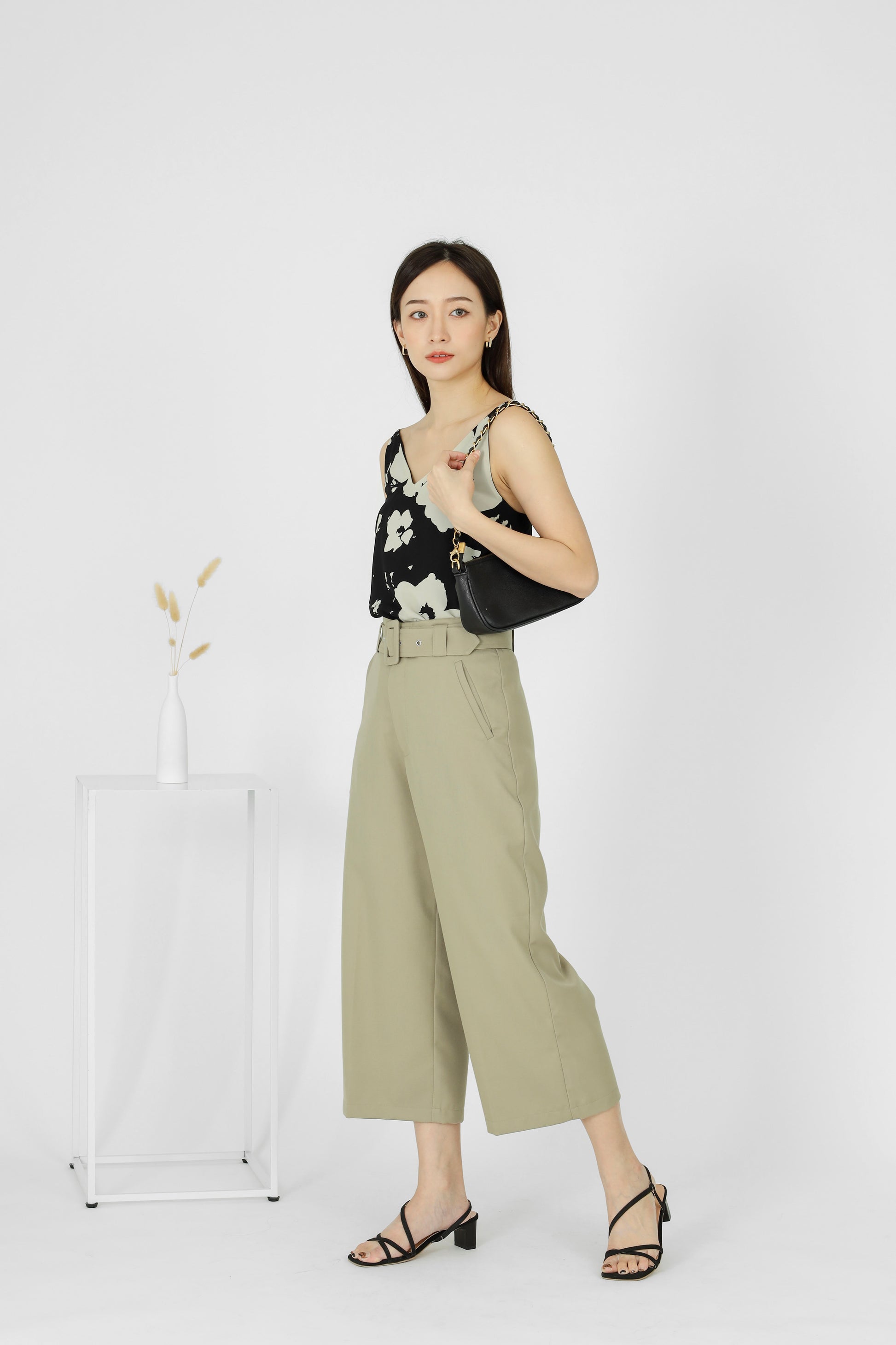 Avalon Wide Leg Pant - Khaki