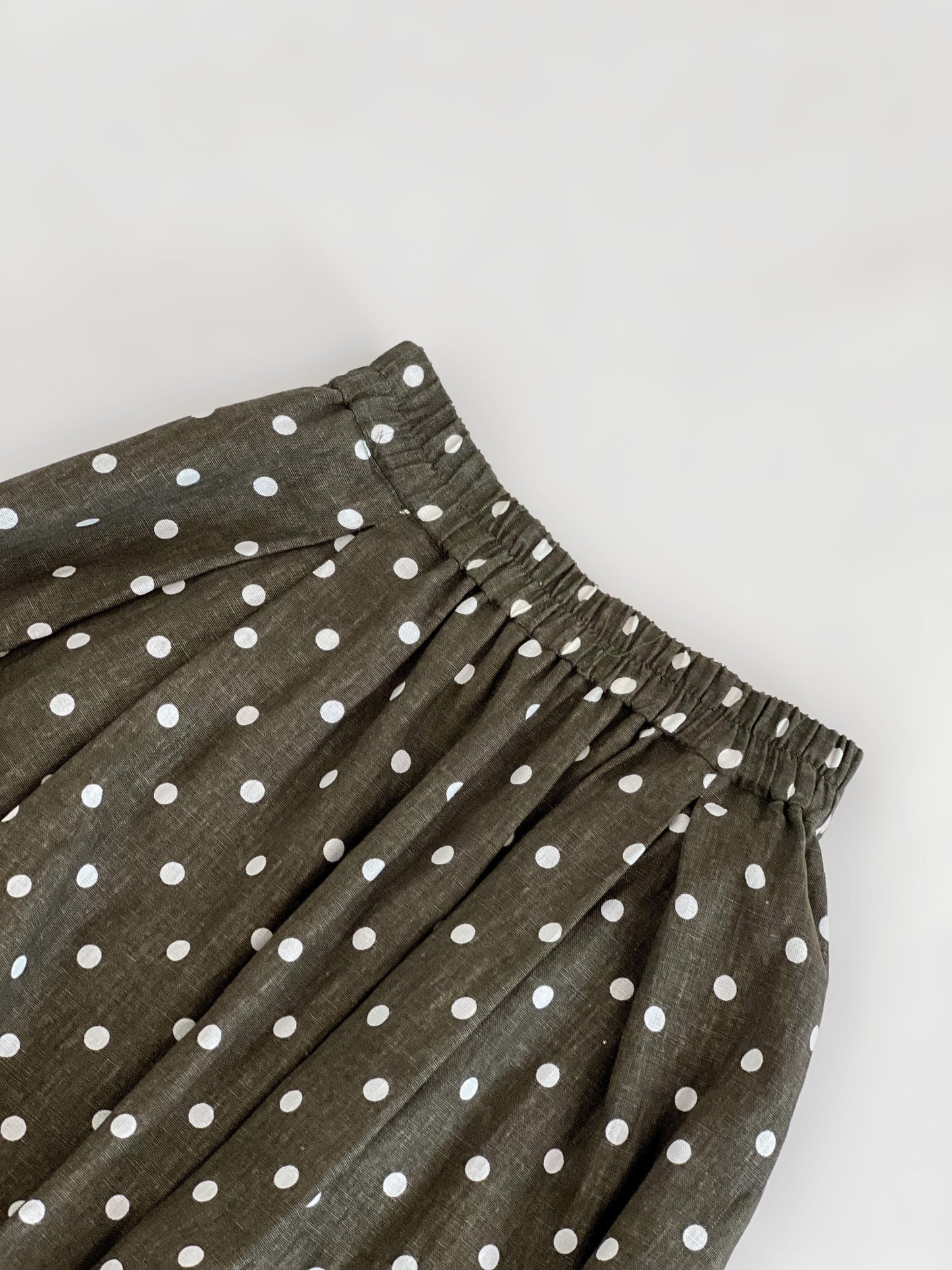 Beatriz Printed Flare Skirt - Beige