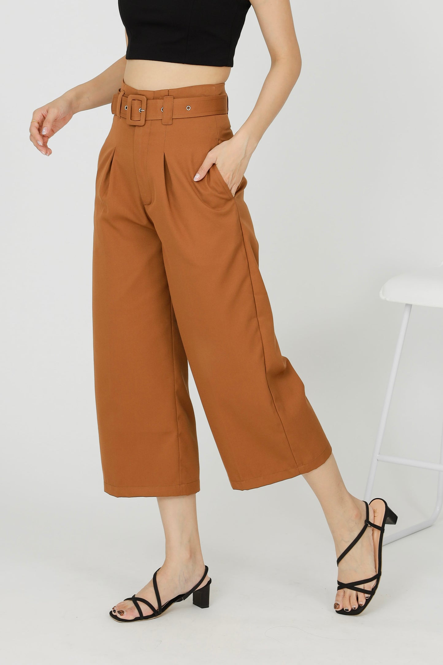 Billie Wide Leg Pant - Copper