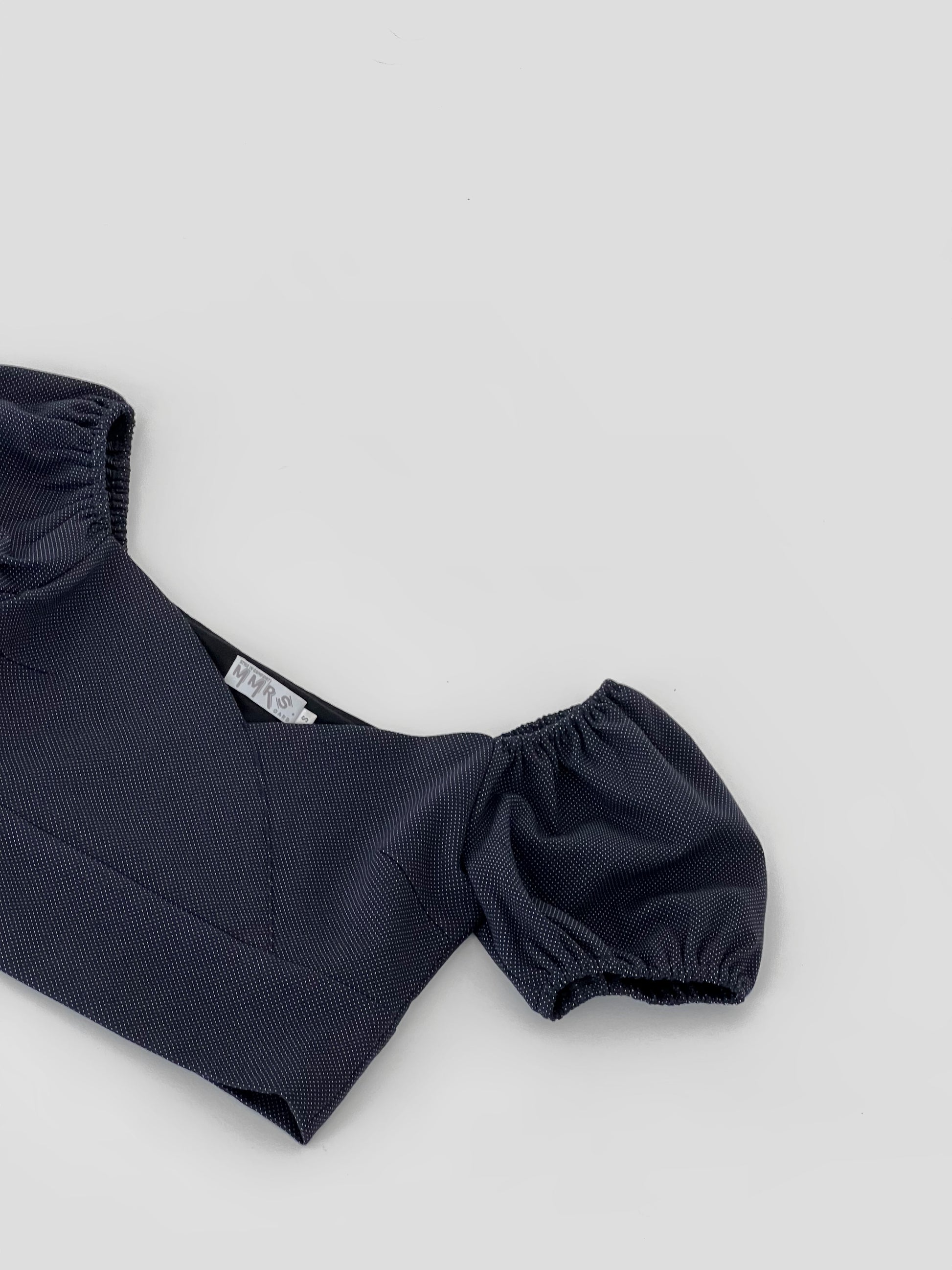 Braelynn Puff Sleeve Top - Navy