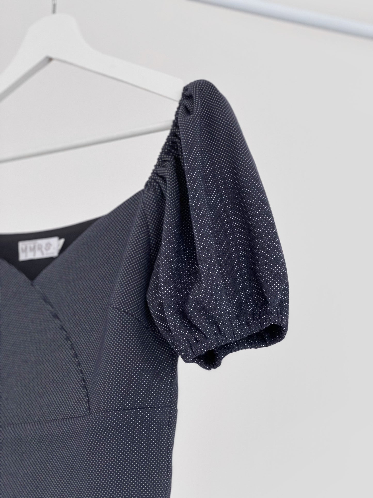 Braelynn Puff Sleeve Top - Navy