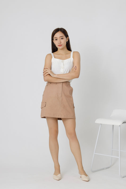 Cadee Everyday Skirt - Tan