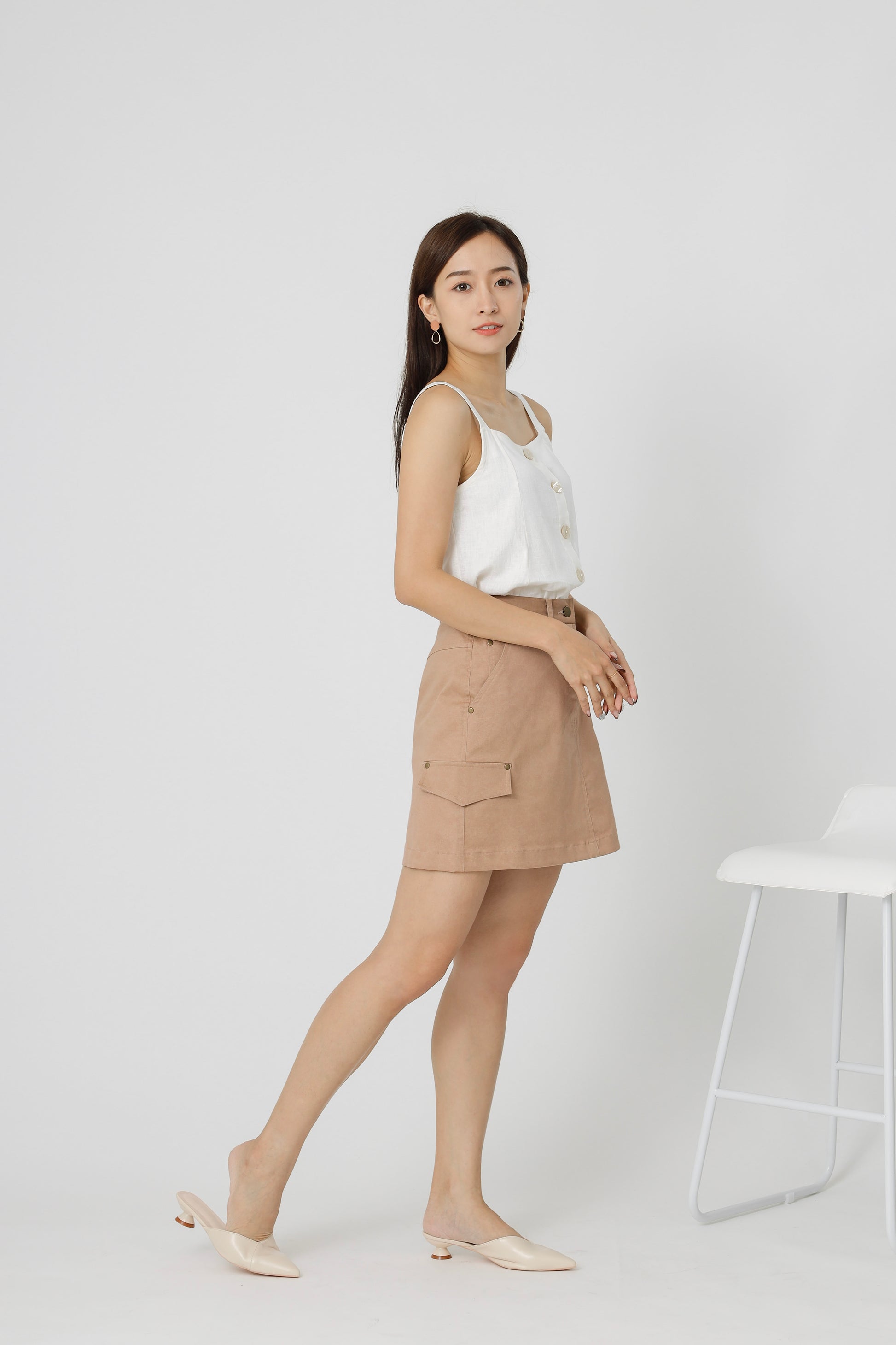 Cadee Everyday Skirt - Tan
