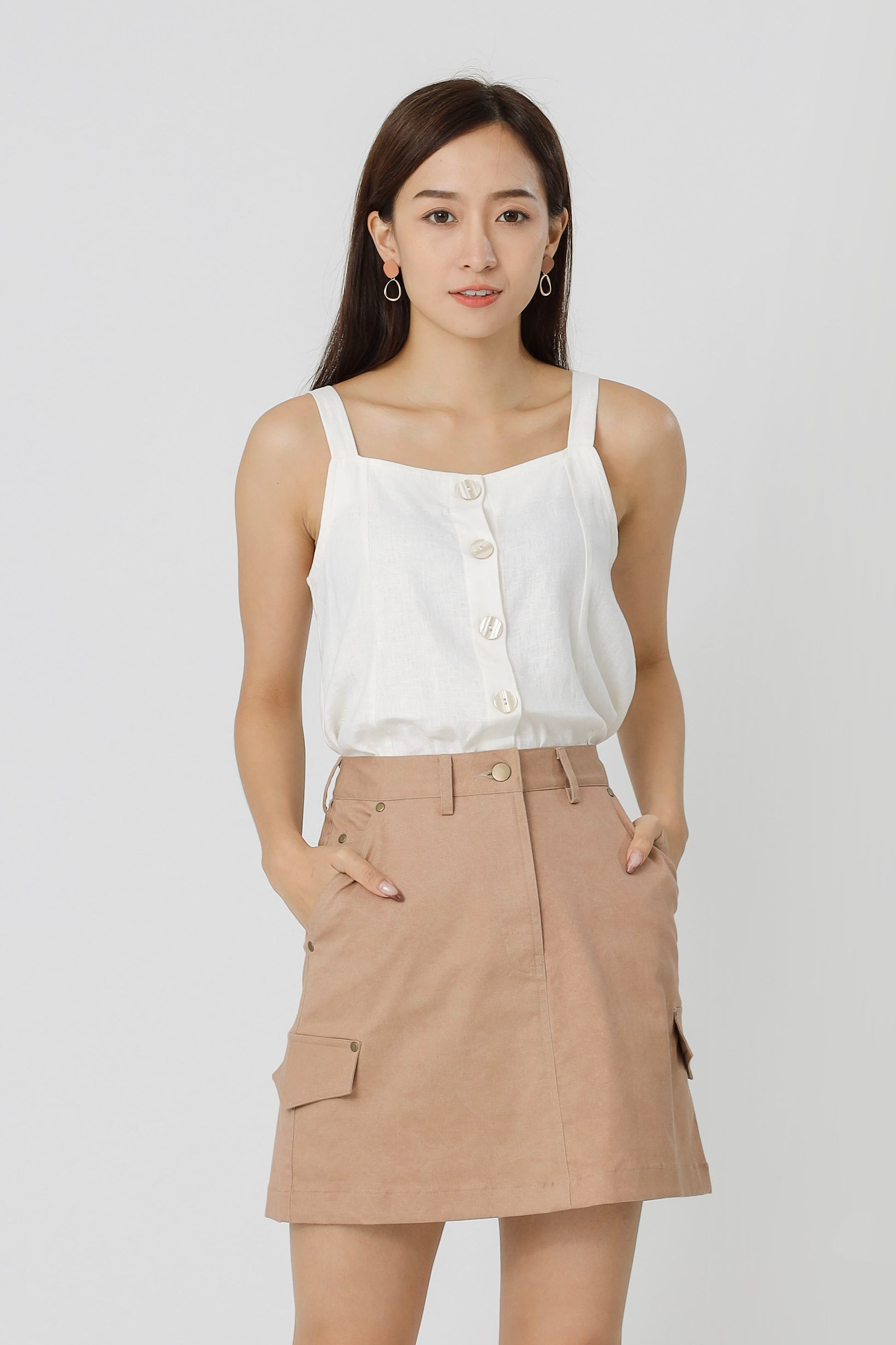 Cadee Everyday Skirt - Tan