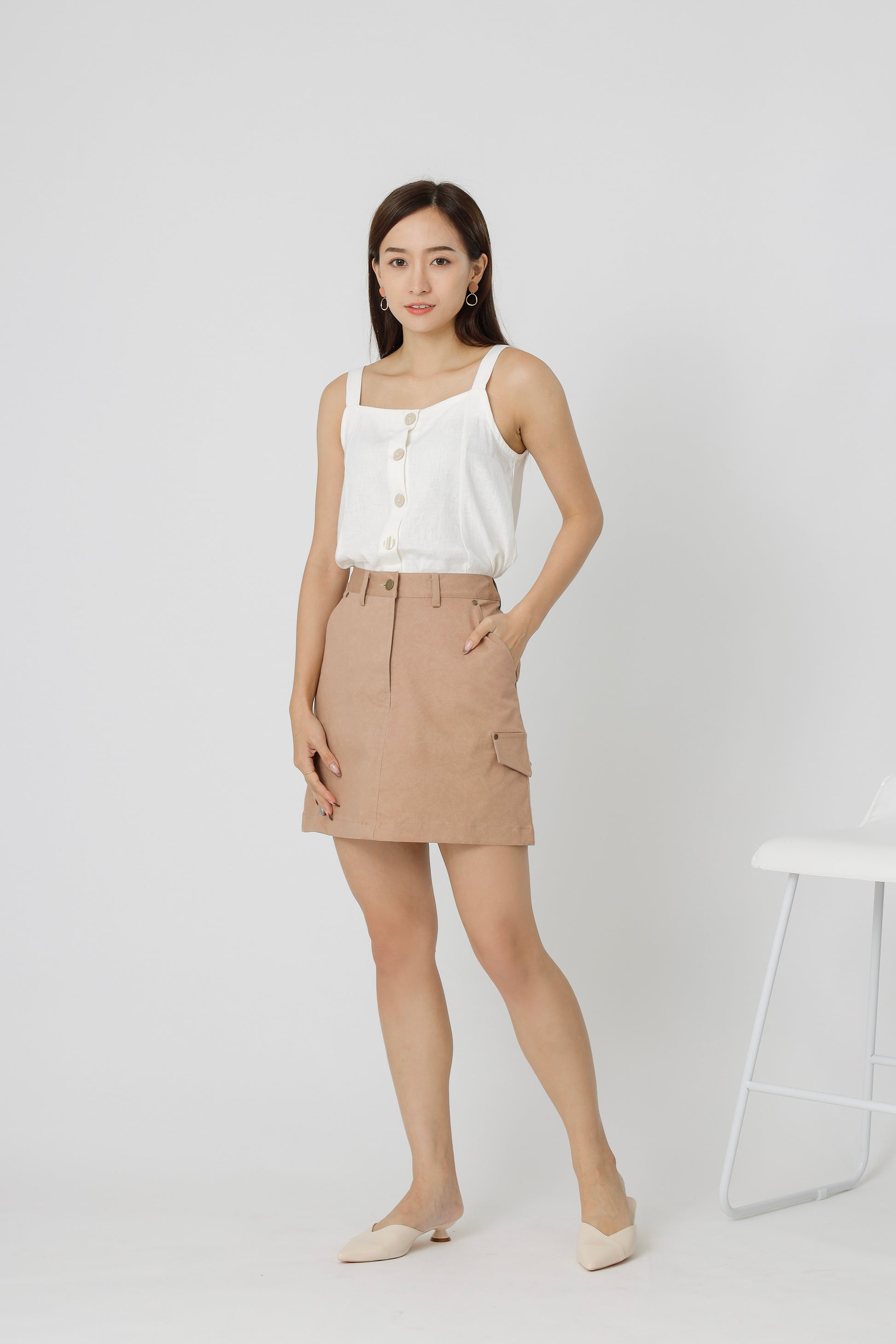 Cadee Everyday Skirt - Tan