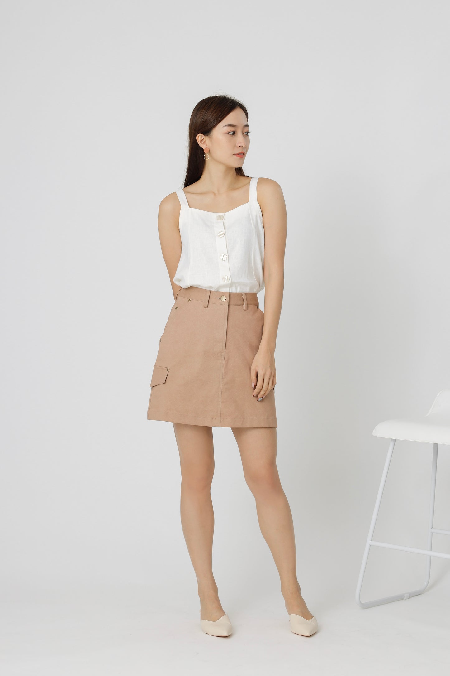 Cadee Everyday Skirt - Tan