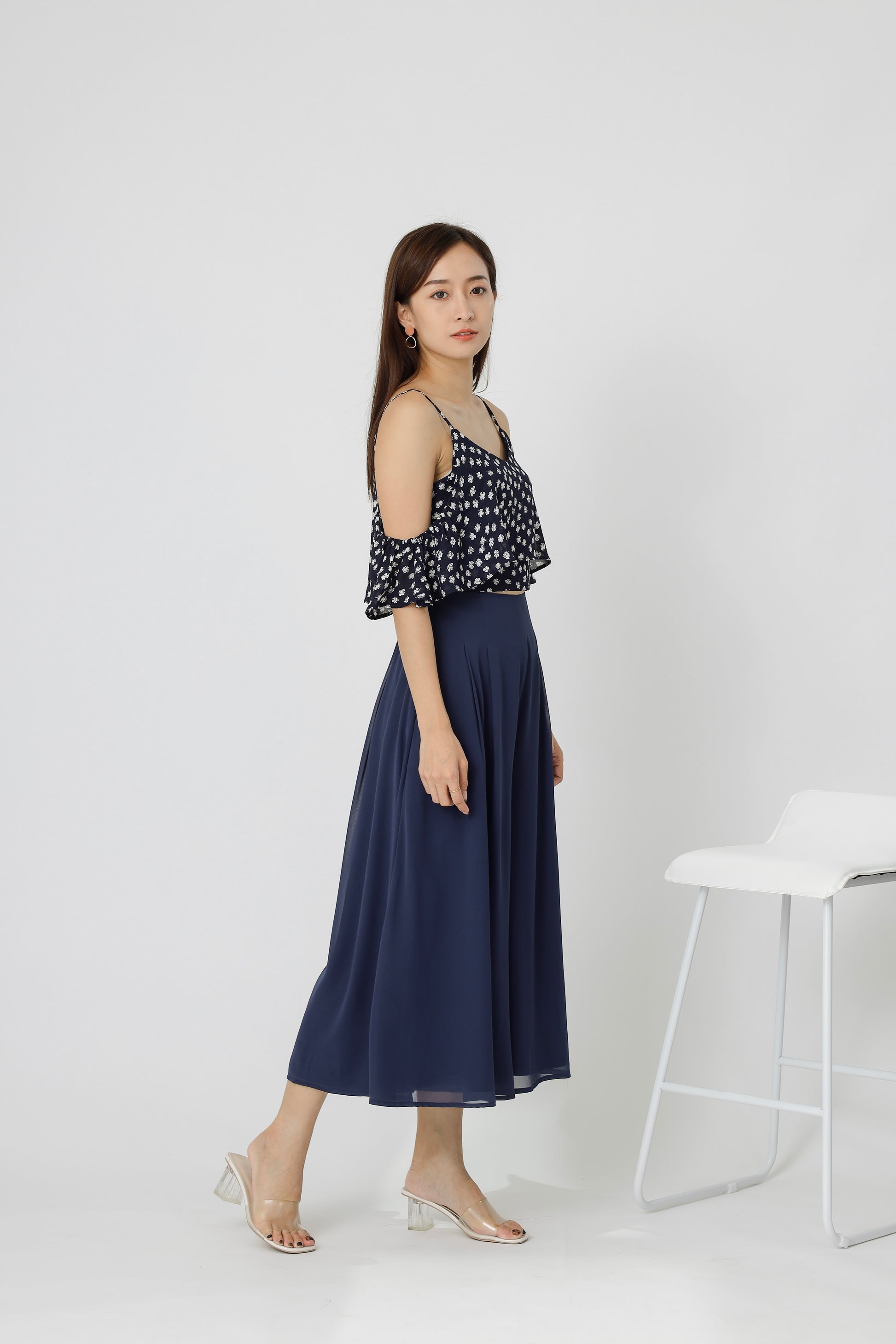 Cassidy Flare Pants - Navy