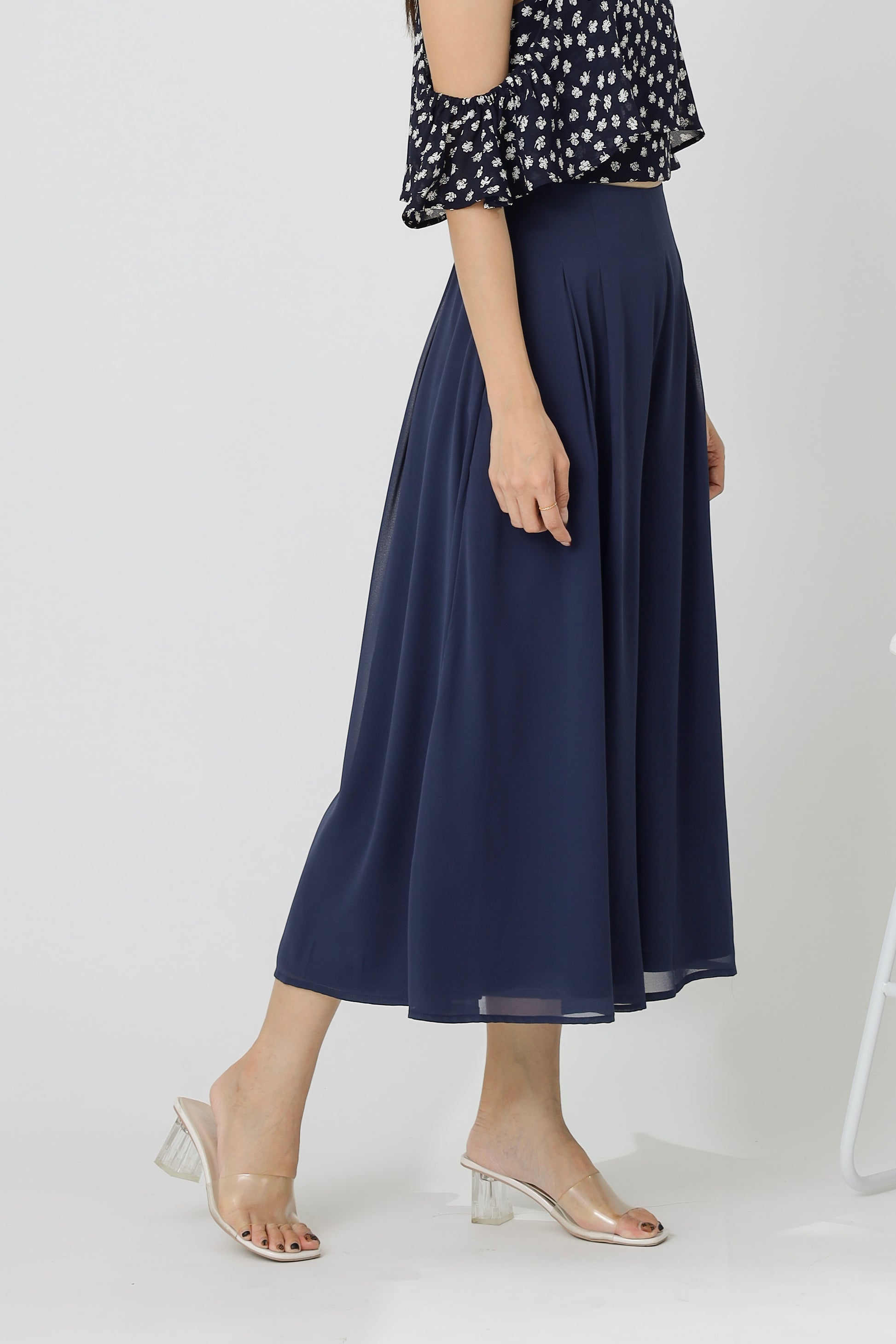 Cassidy Flare Pants - Navy