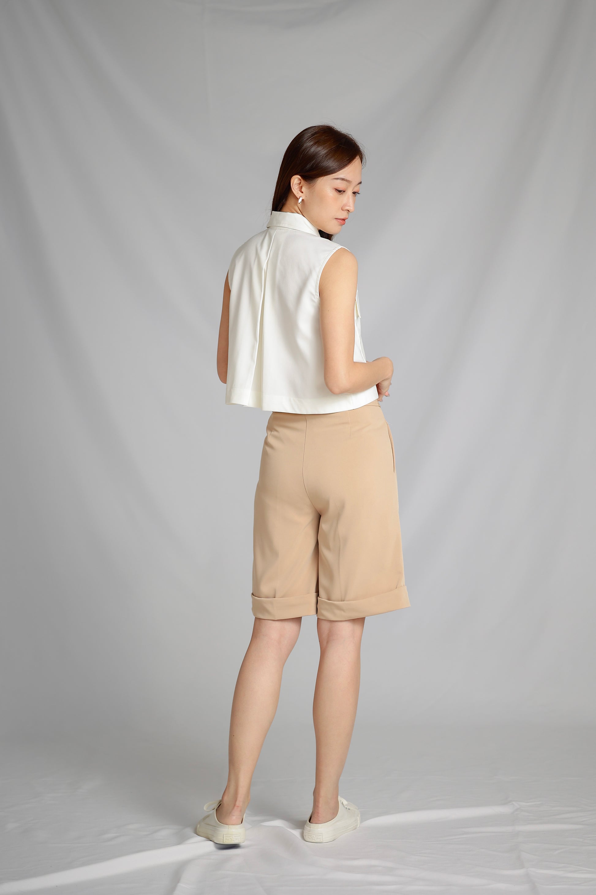Catrin Bermuda Short - Beige