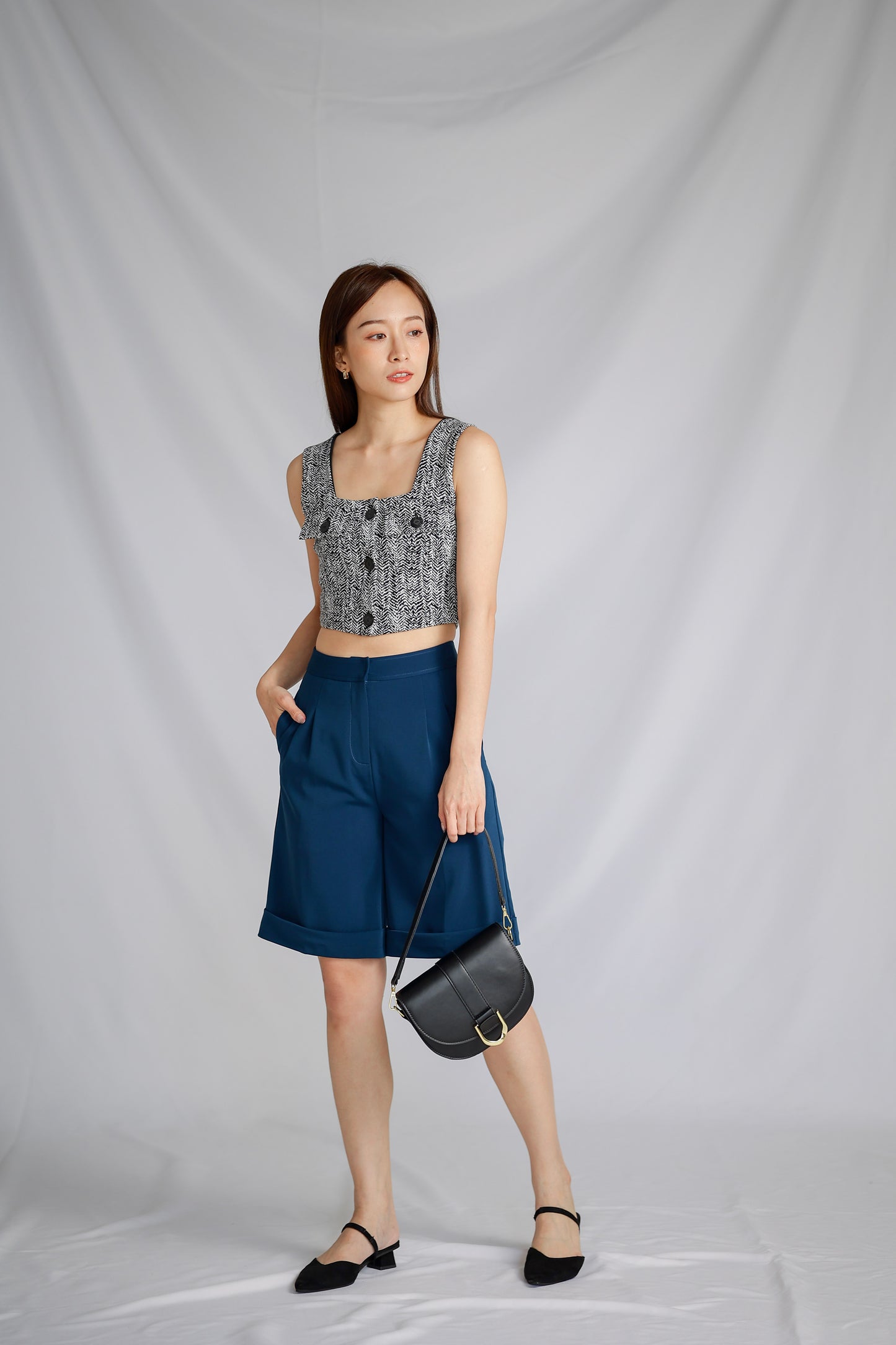 Catrin Bermuda Short - Blue
