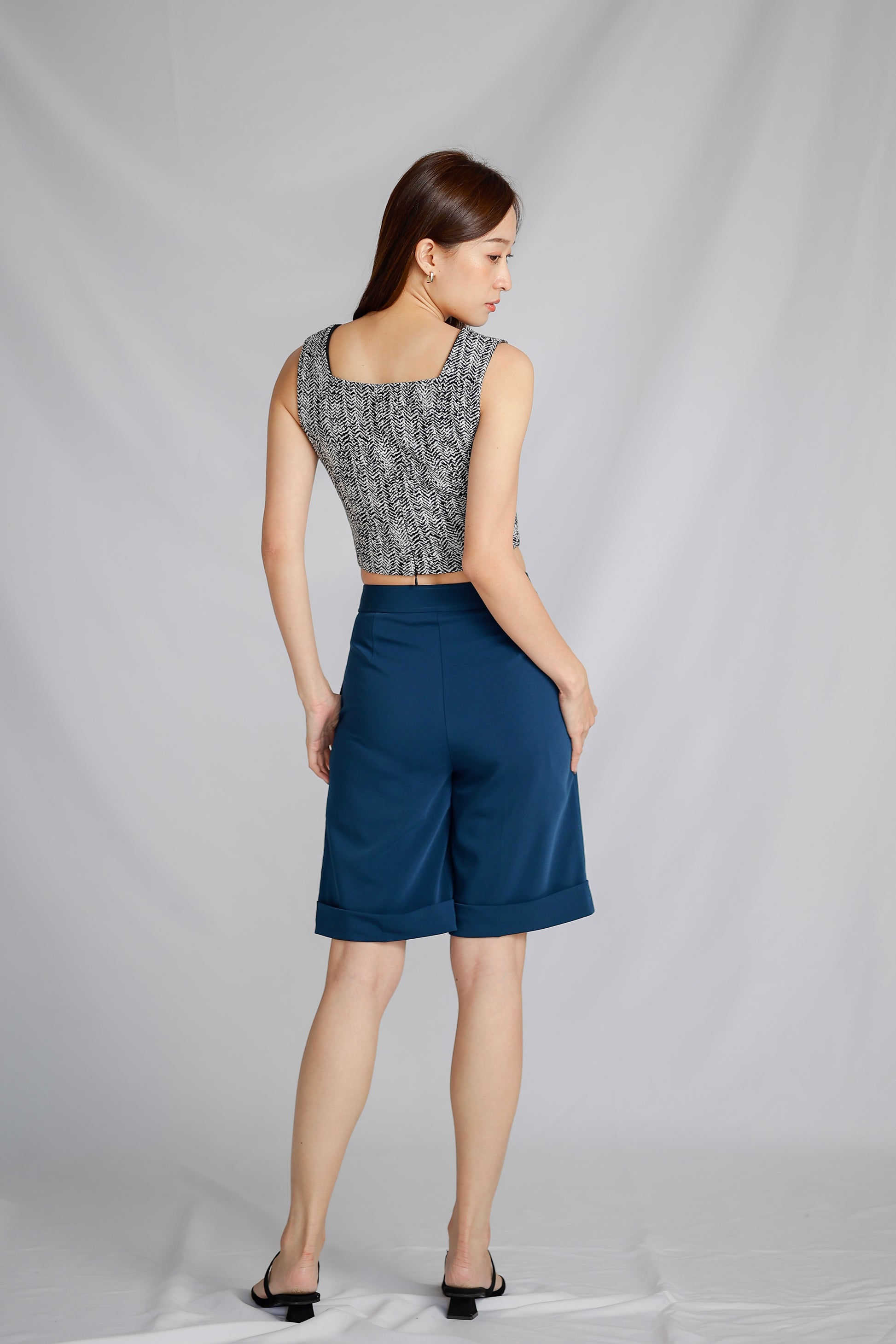 Catrin Bermuda Short - Blue