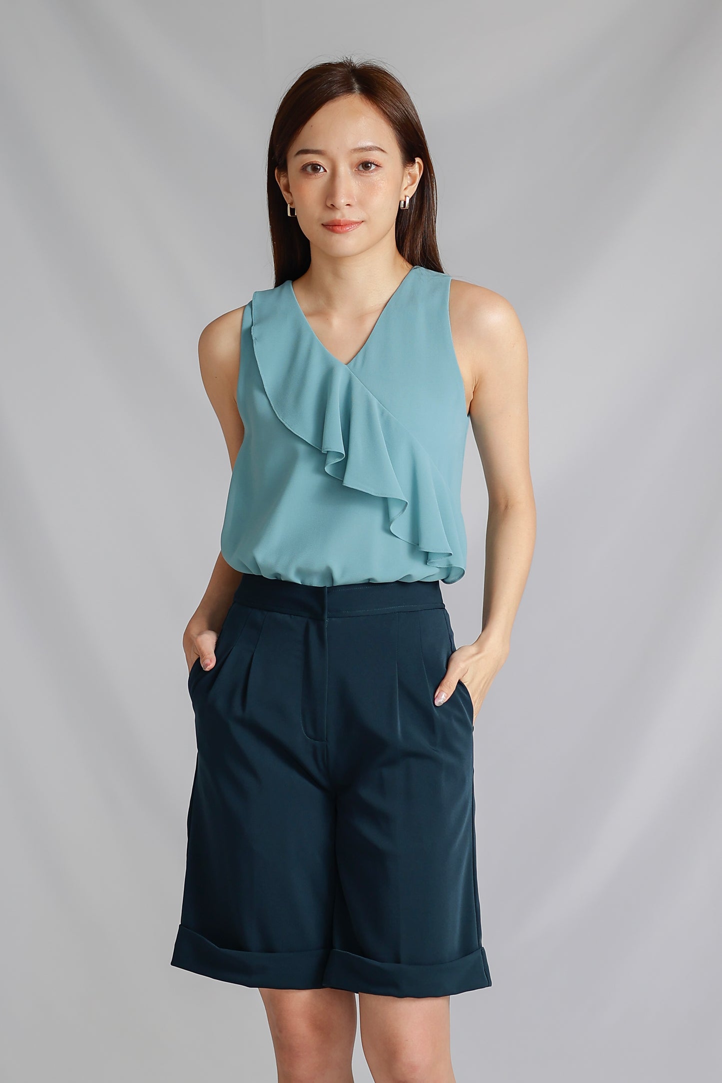 Catrin Bermuda Short - Seagreen