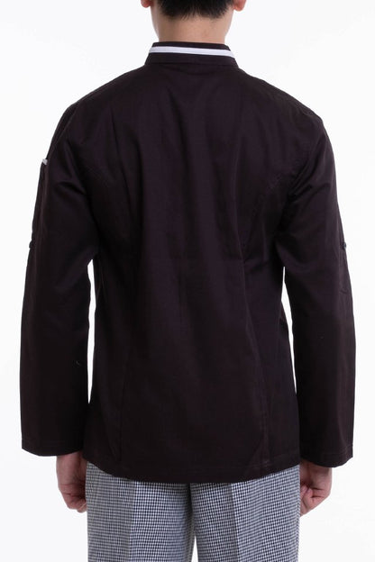 Long Sleeve Chef Jacket with Contrast Trim (FHE-1859)