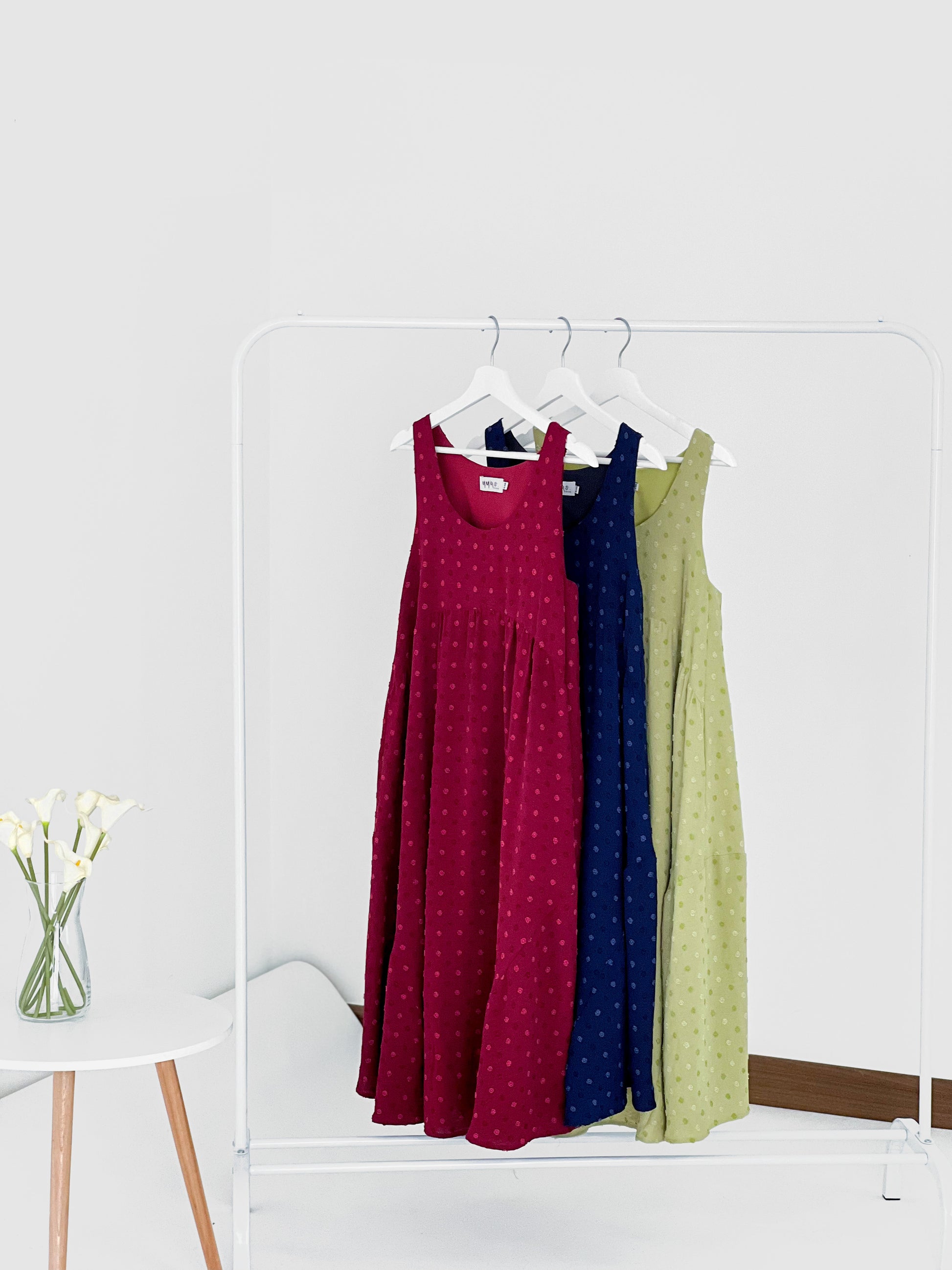 Dion Circular Dress - Maroon