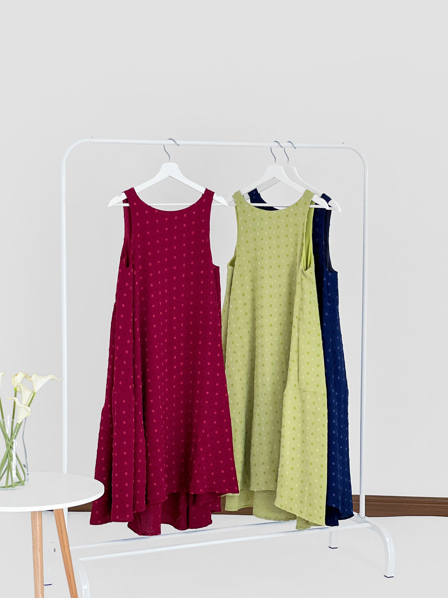 Dion Circular Dress - Lime Green