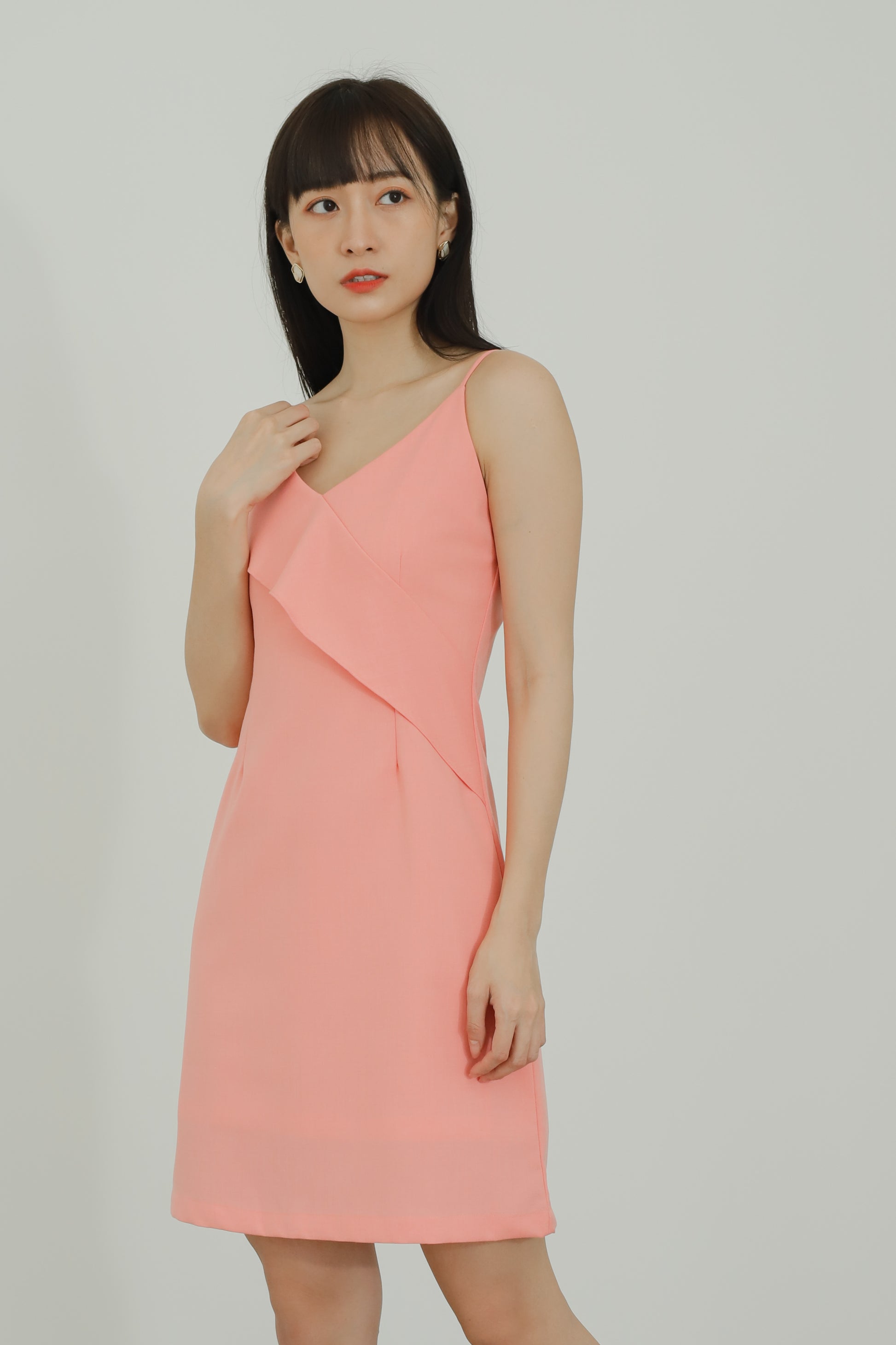 Azalea Ruffles Cami Dress - Pink