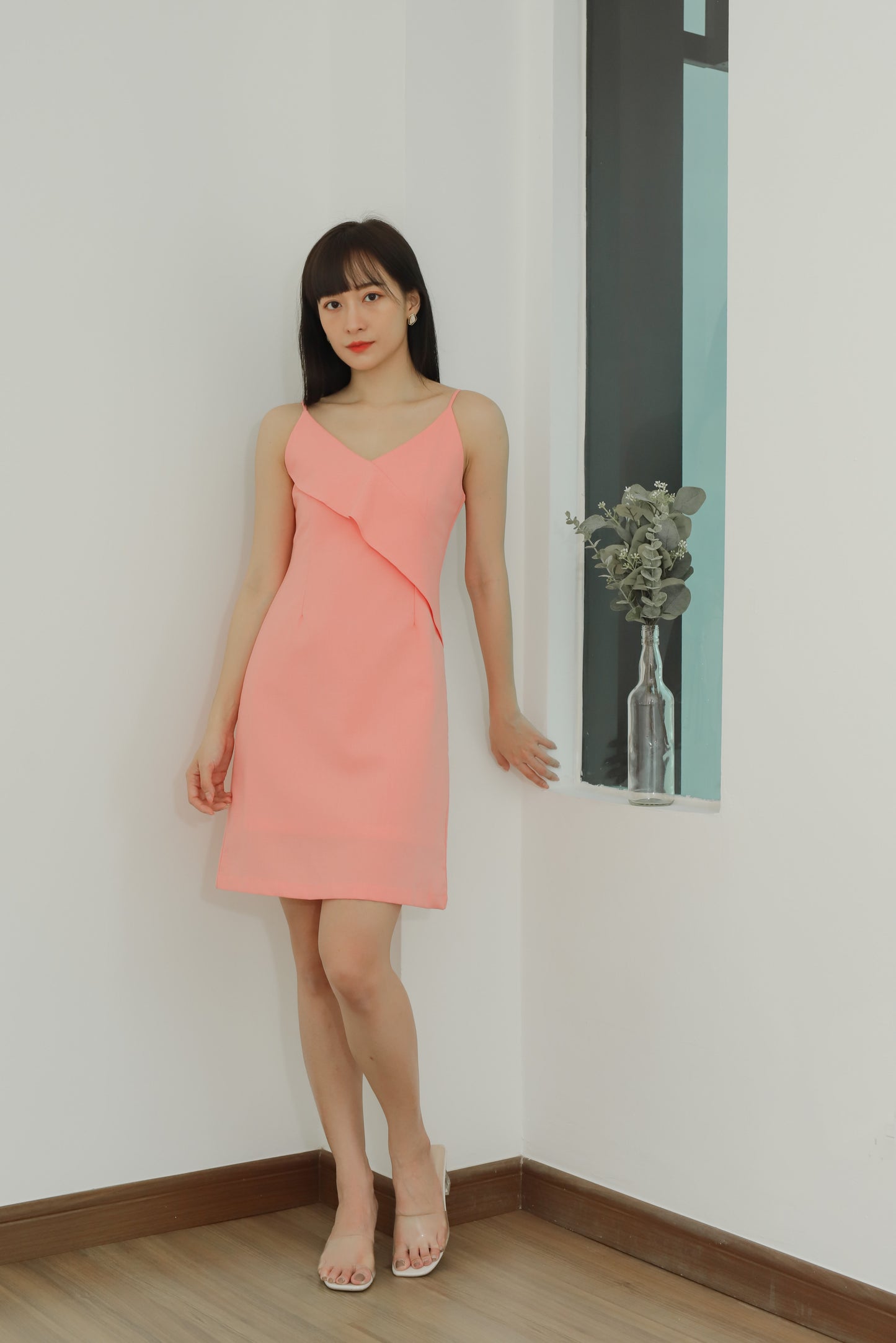 Azalea Ruffles Cami Dress - Pink