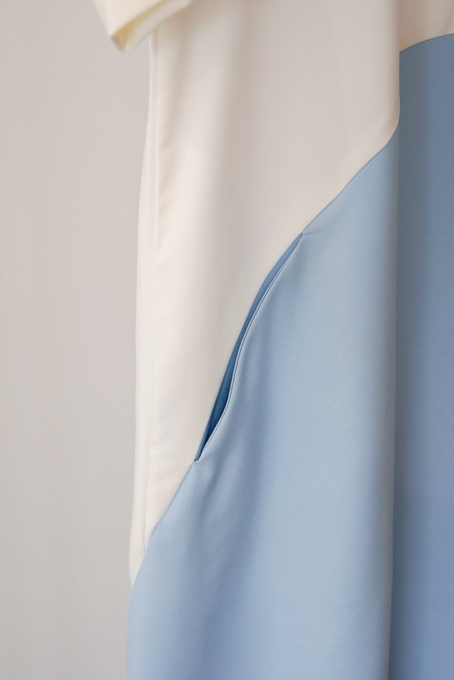 Omaira Colour Block Dress - Navy