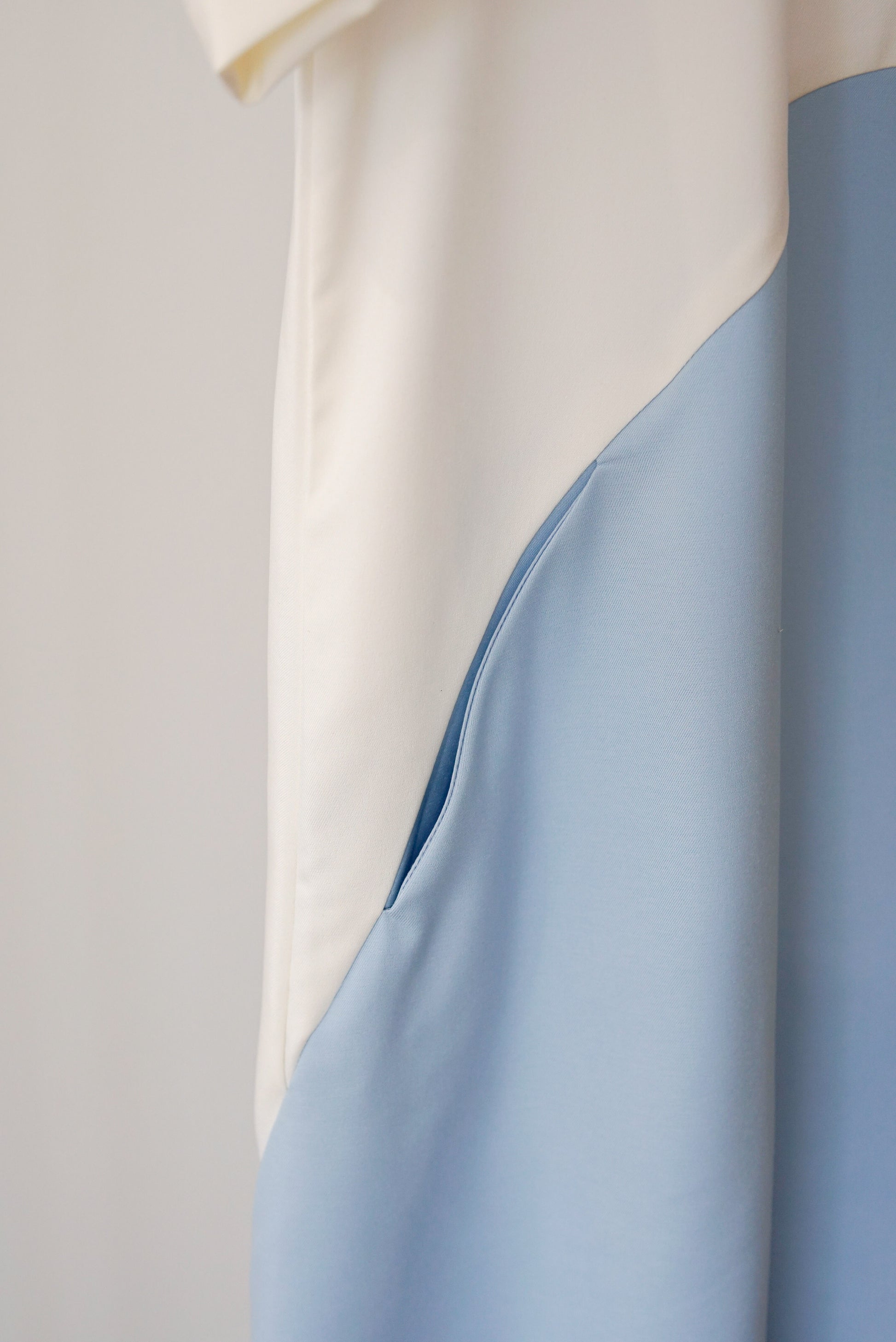 Omaira Colour Block Dress - Navy