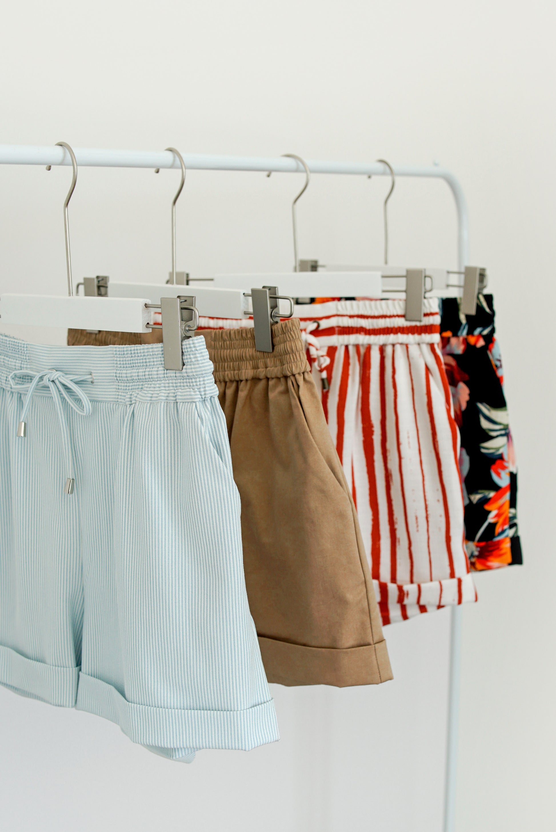 Leia Lounge Shorts - Blue Stripes