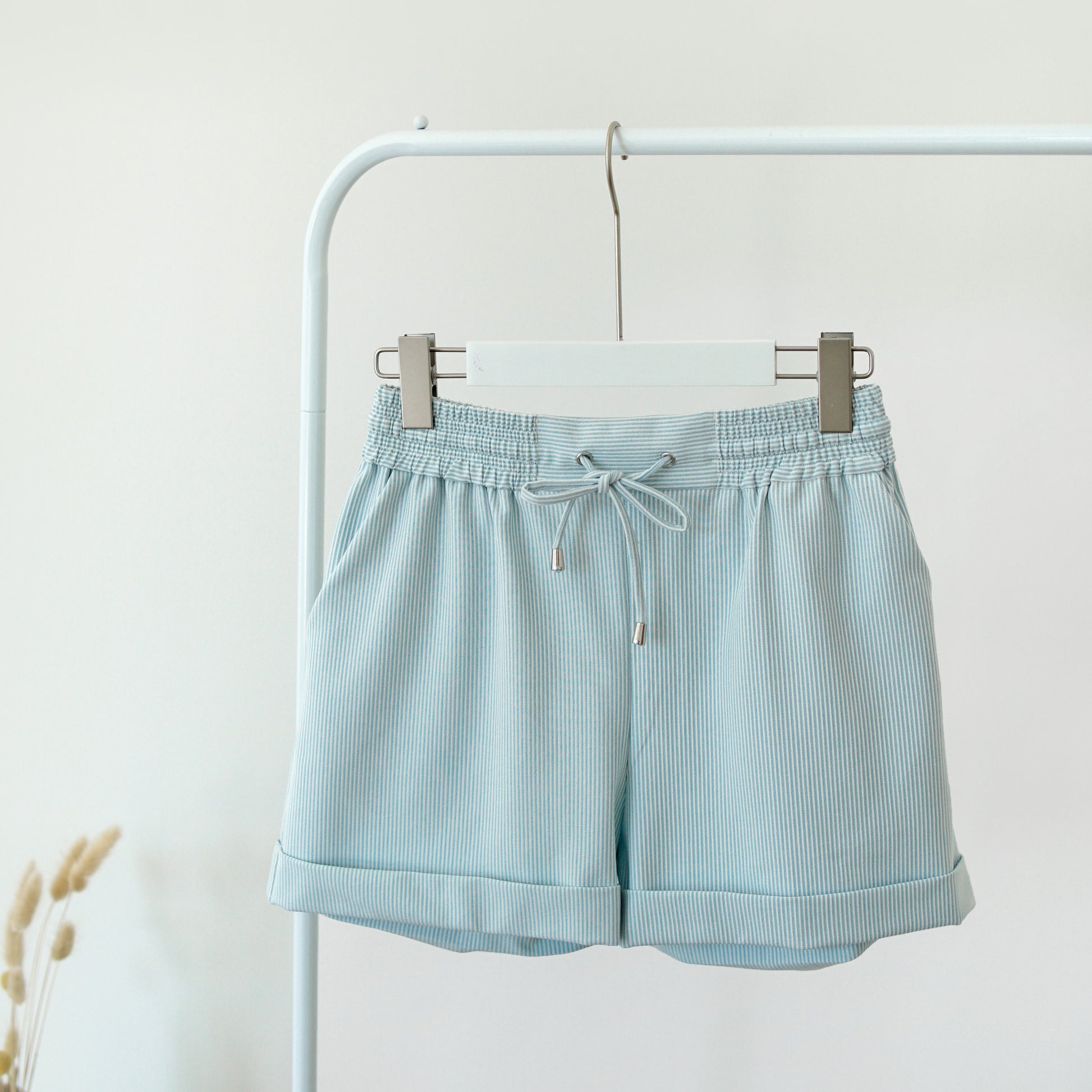 Leia Lounge Shorts - Blue Stripes