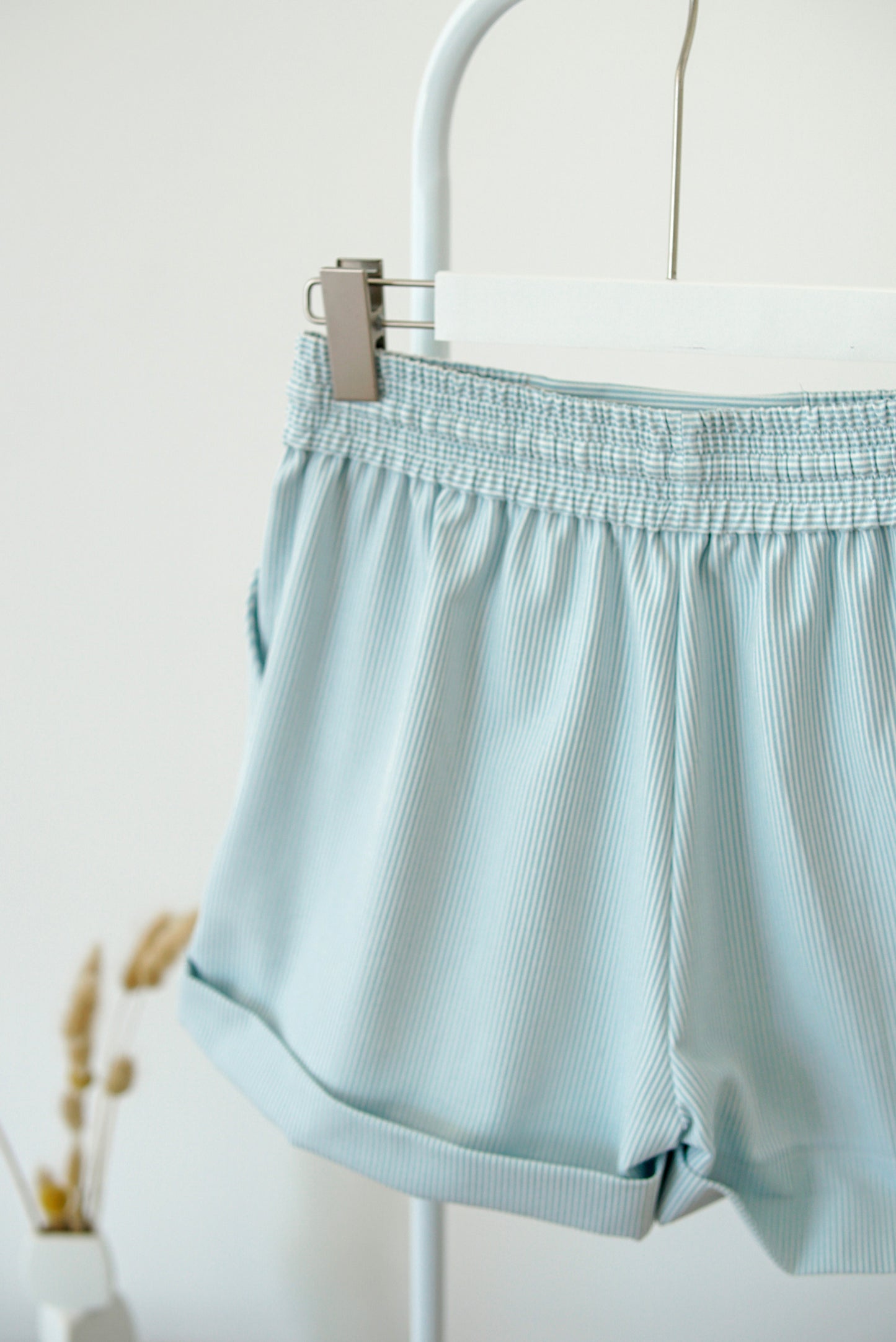 Leia Lounge Shorts - Blue Stripes