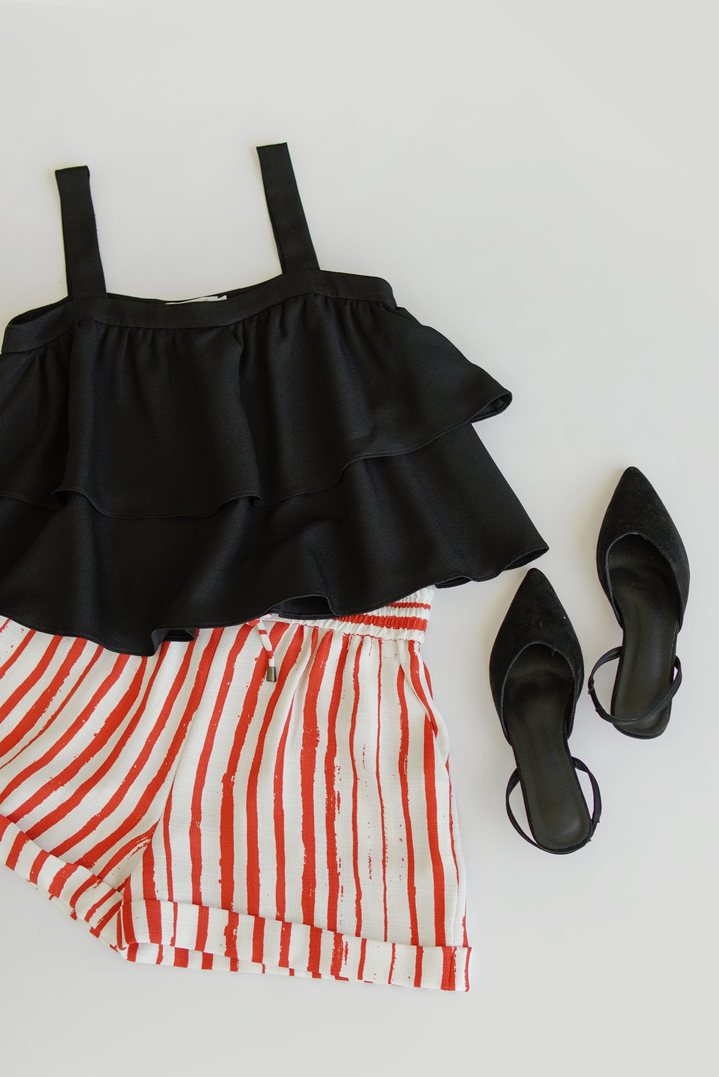 Leia Lounge Shorts - Orange Stripes