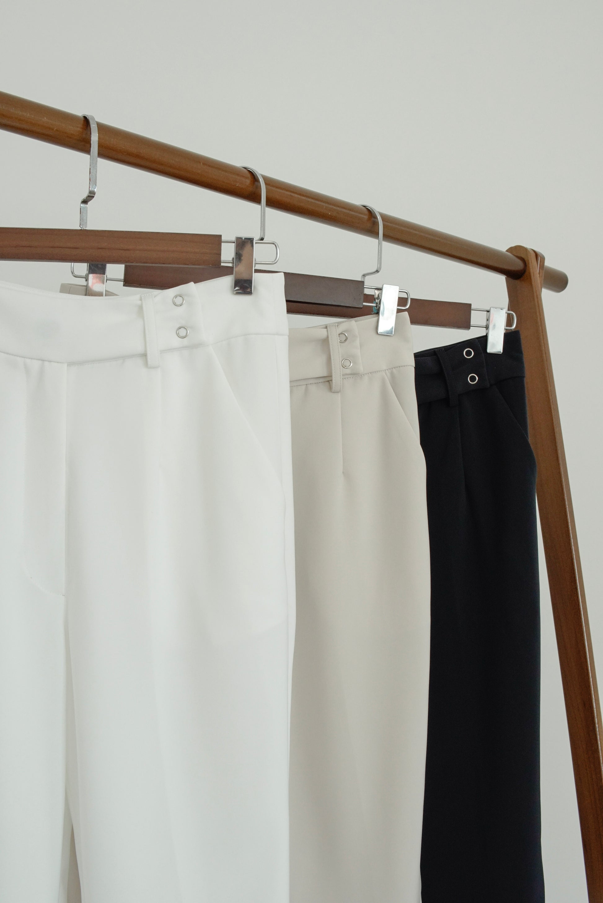 Loretta Snap Button Trouser - Black