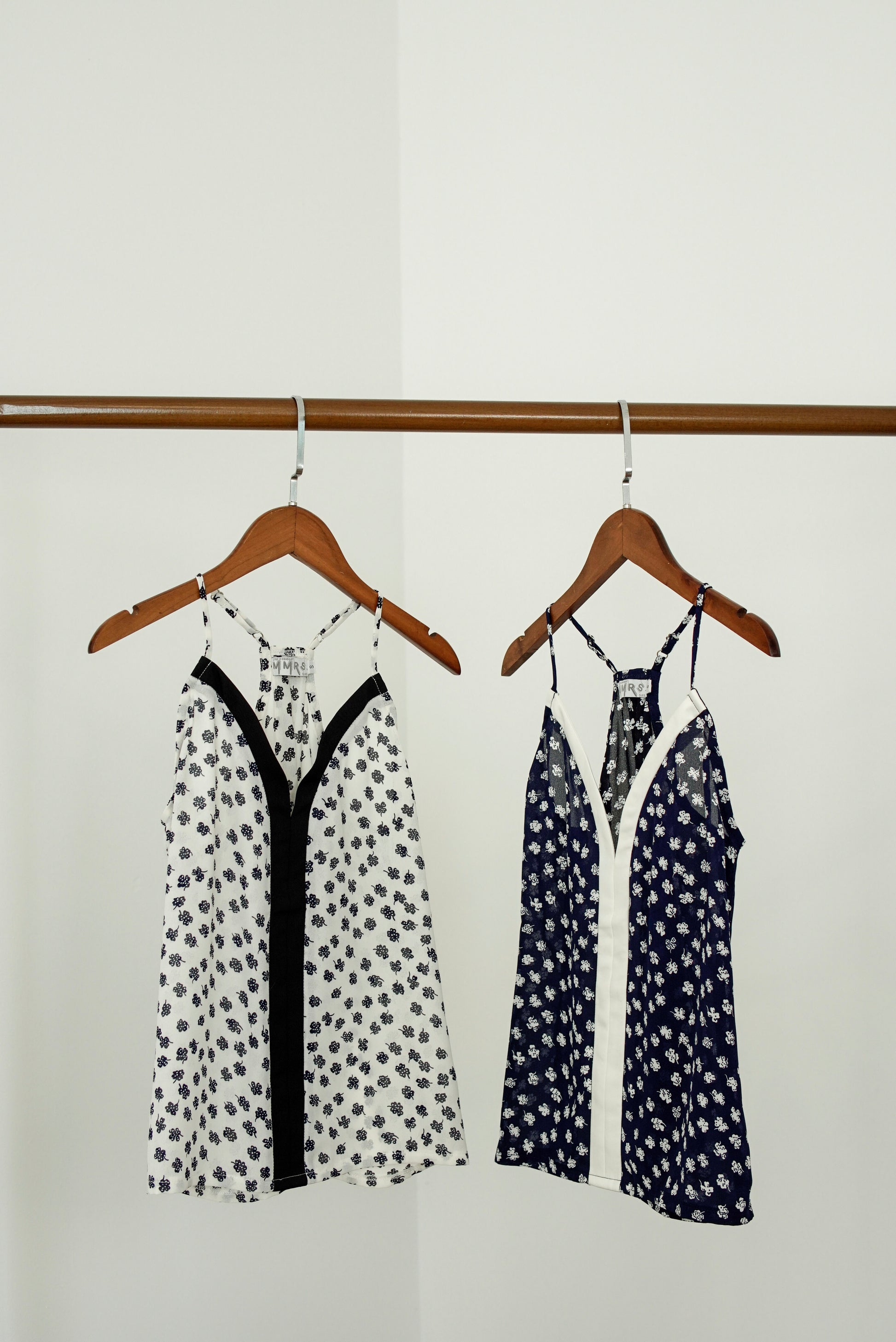 Mabel Contrast Top - Navy