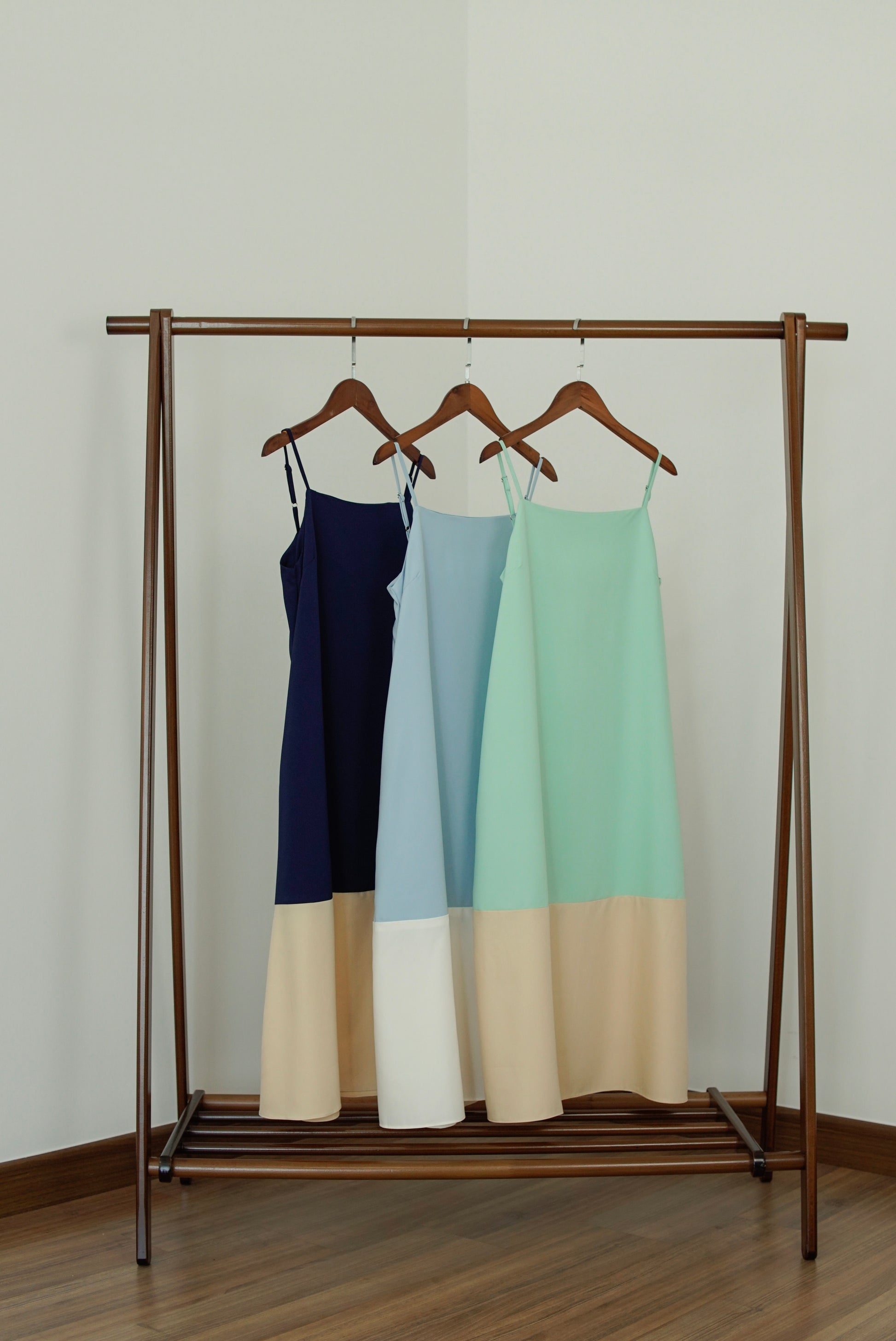 Miley Colour Block Dress - Mint