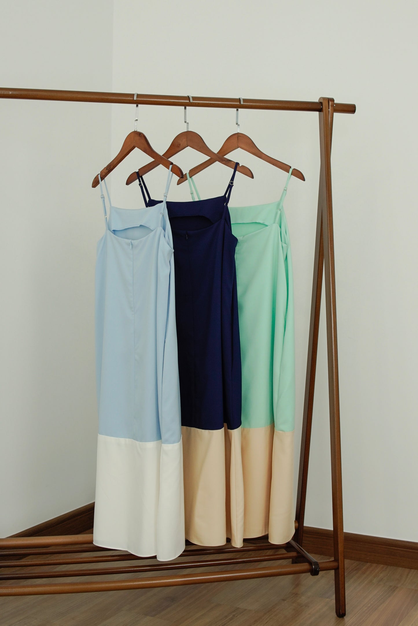 Miley Colour Block Dress - Navy