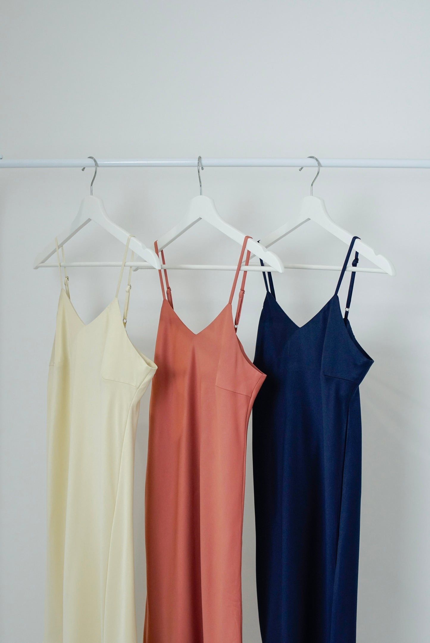 Oliviarose Satin Slip Dress - Navy