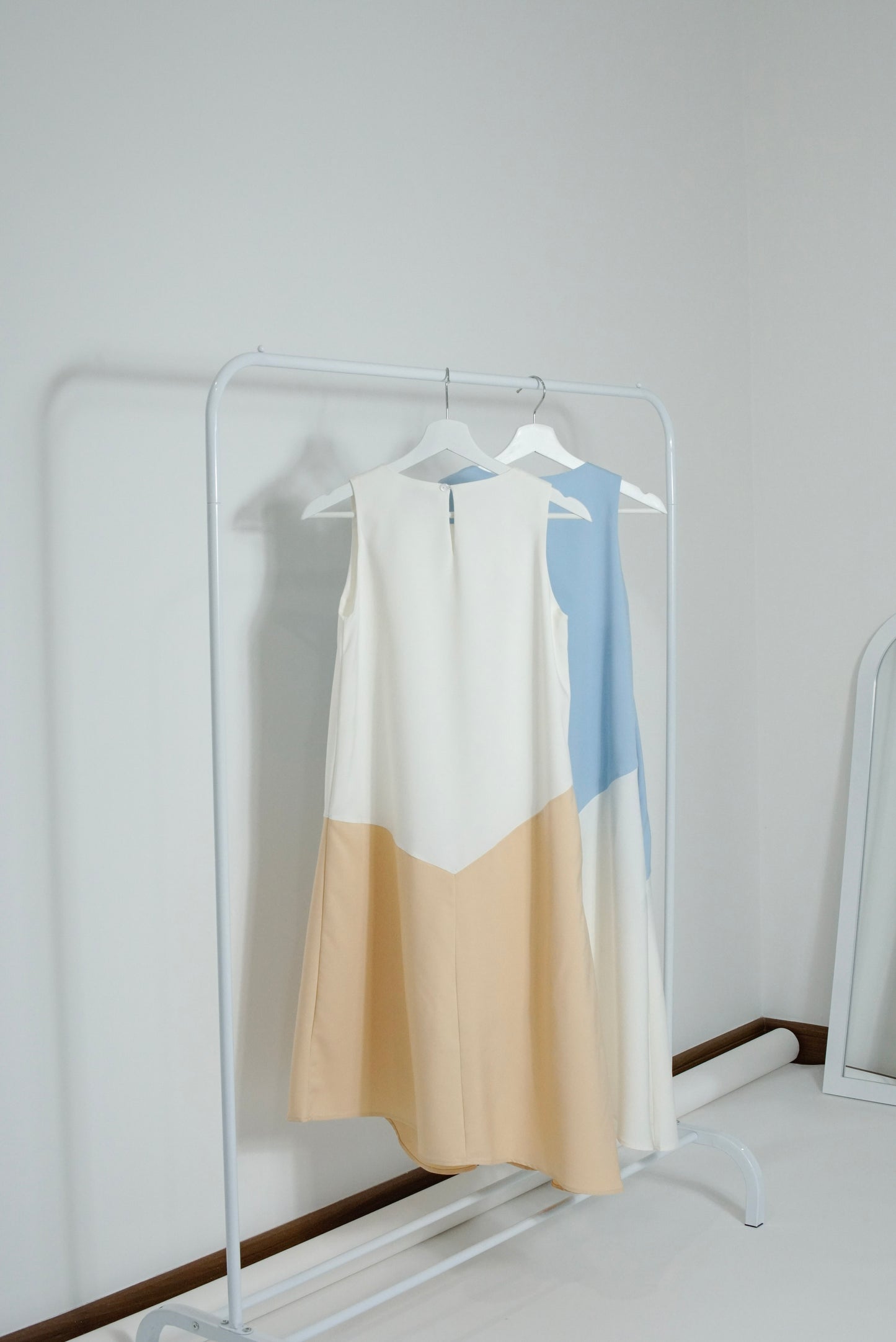 Fayre Colour Block Dress - Ivory