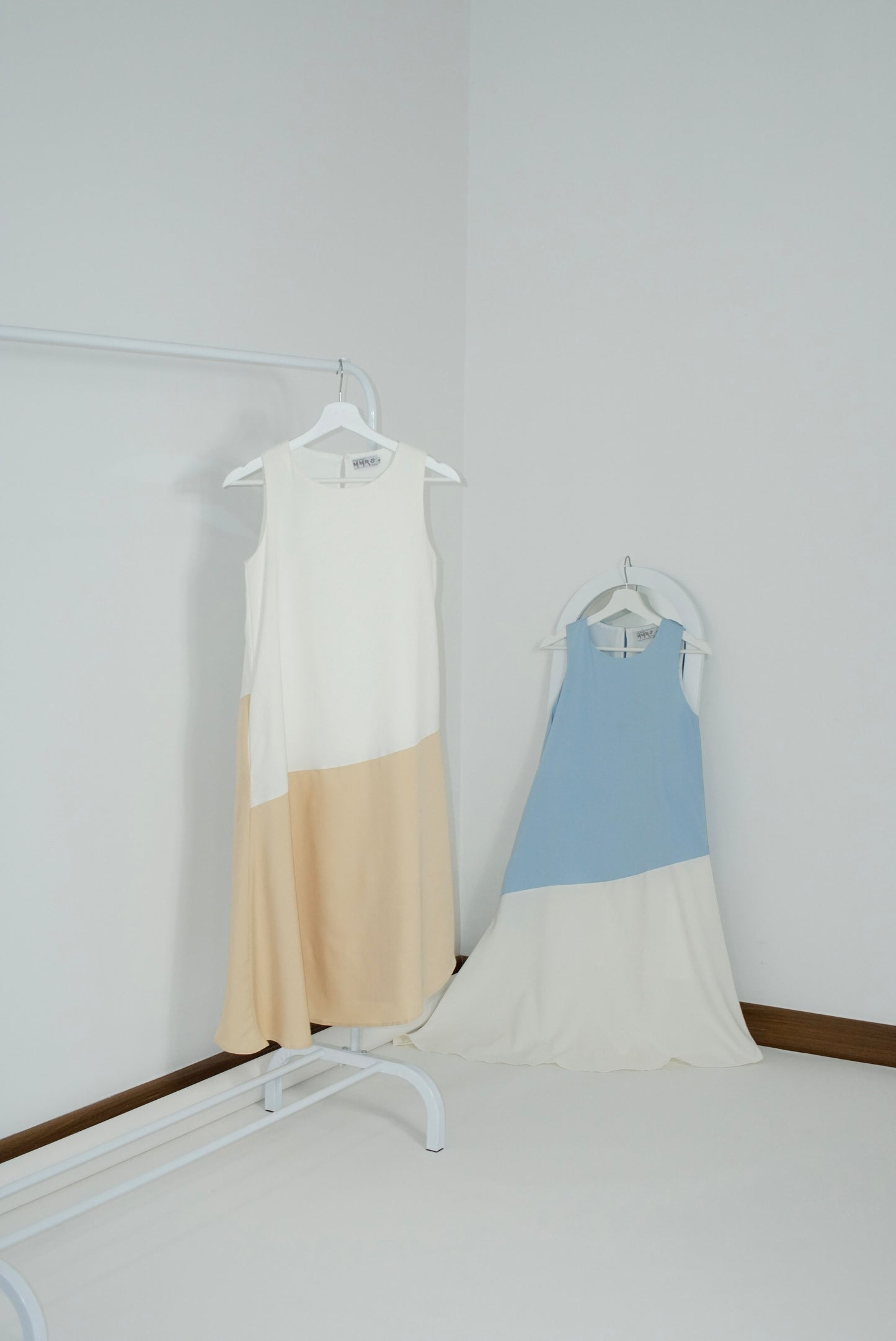 Fayre Colour Block Dress - Ivory