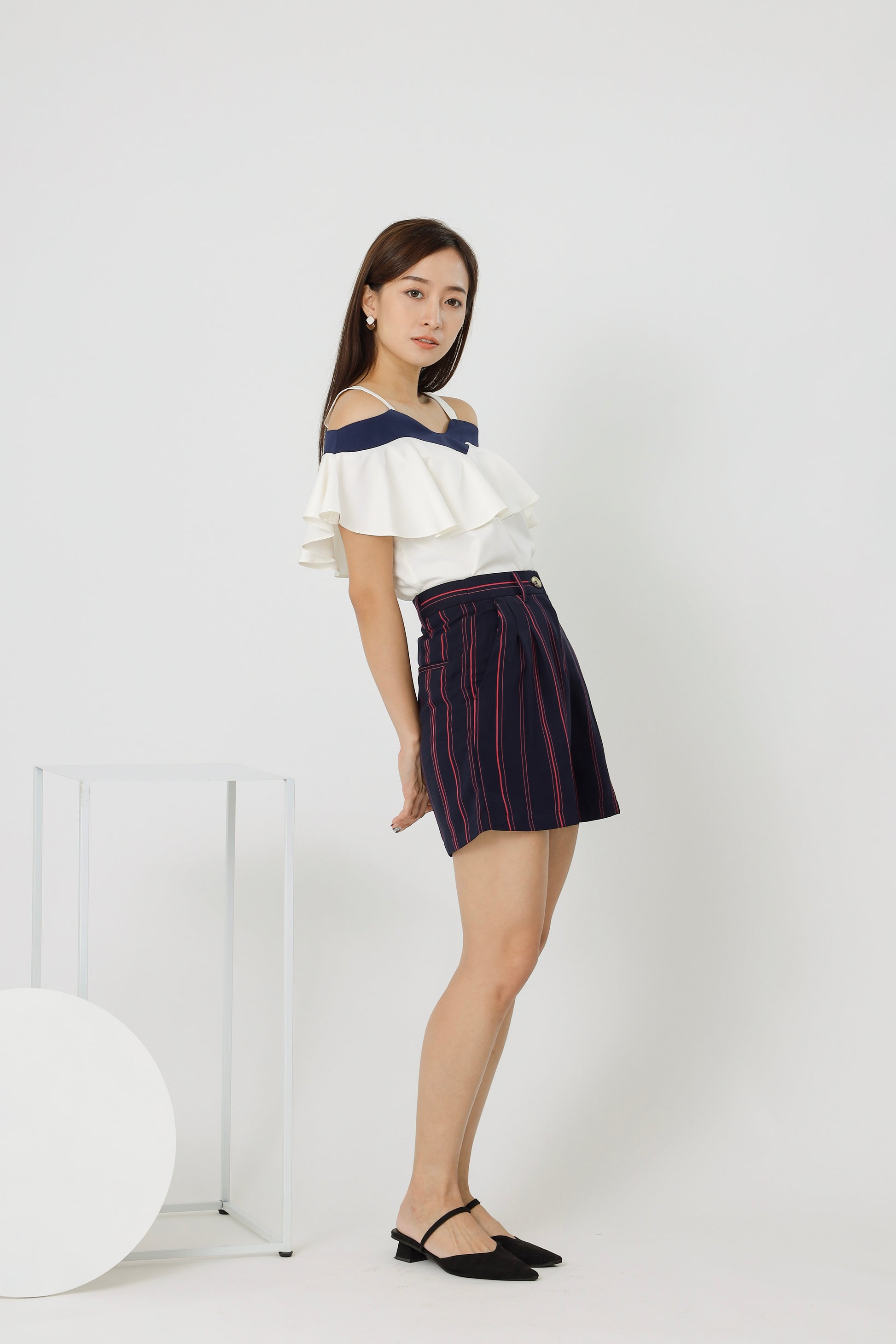 Ellis Stripe Short - Coloured