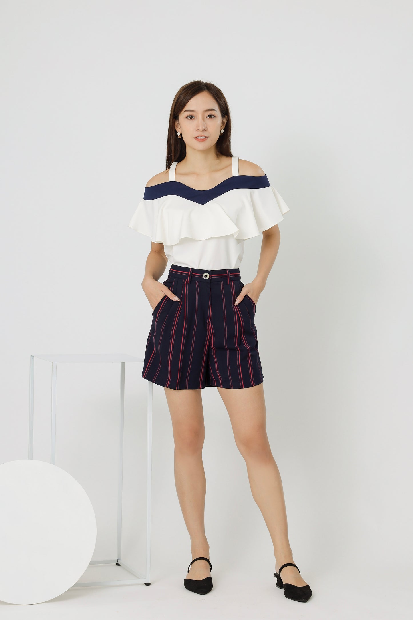 Ellis Stripe Short - Coloured