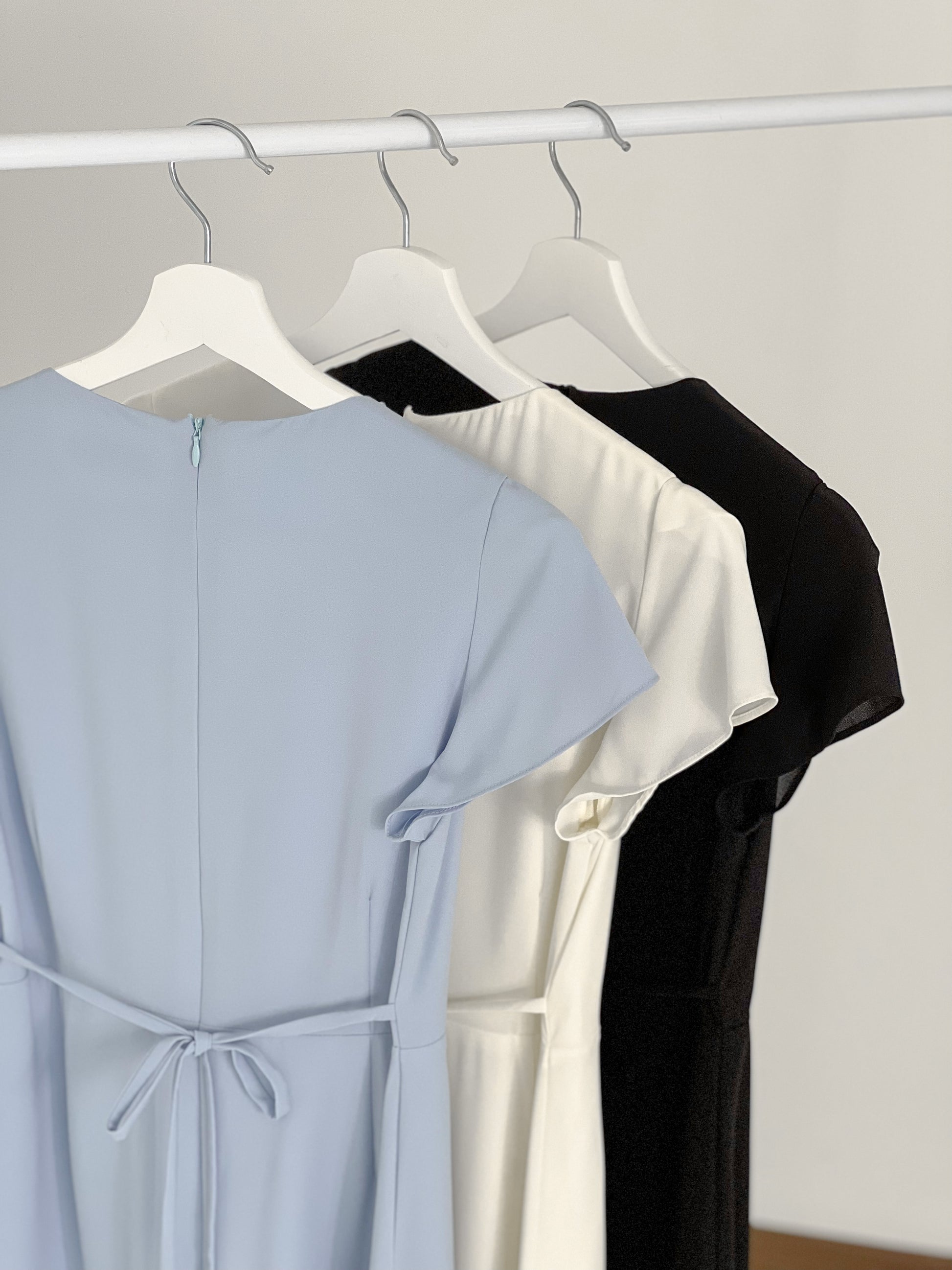 Emeri Ruffles Wrapped Dress - Ivory
