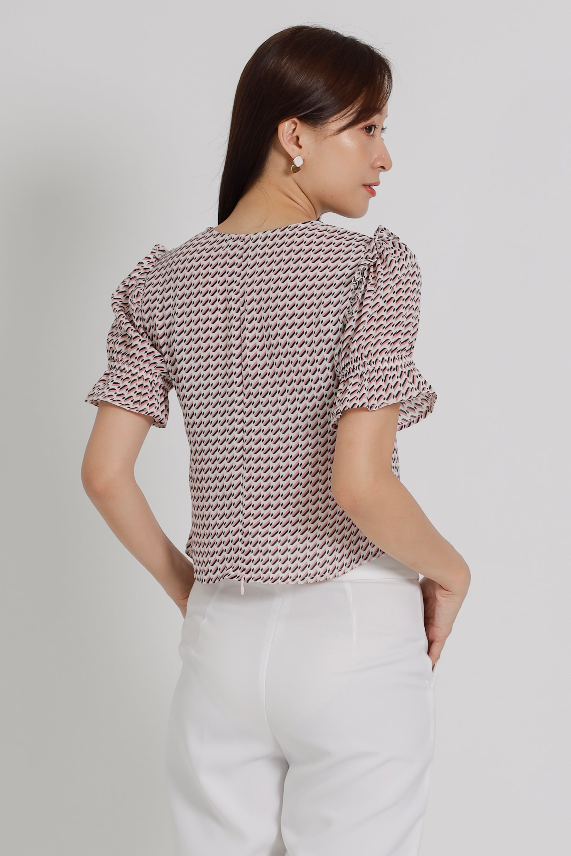 Caralynn Printed Top - Pink
