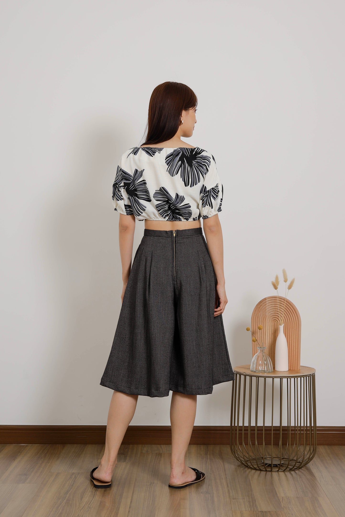 Evania Ruched Blouse - Floral