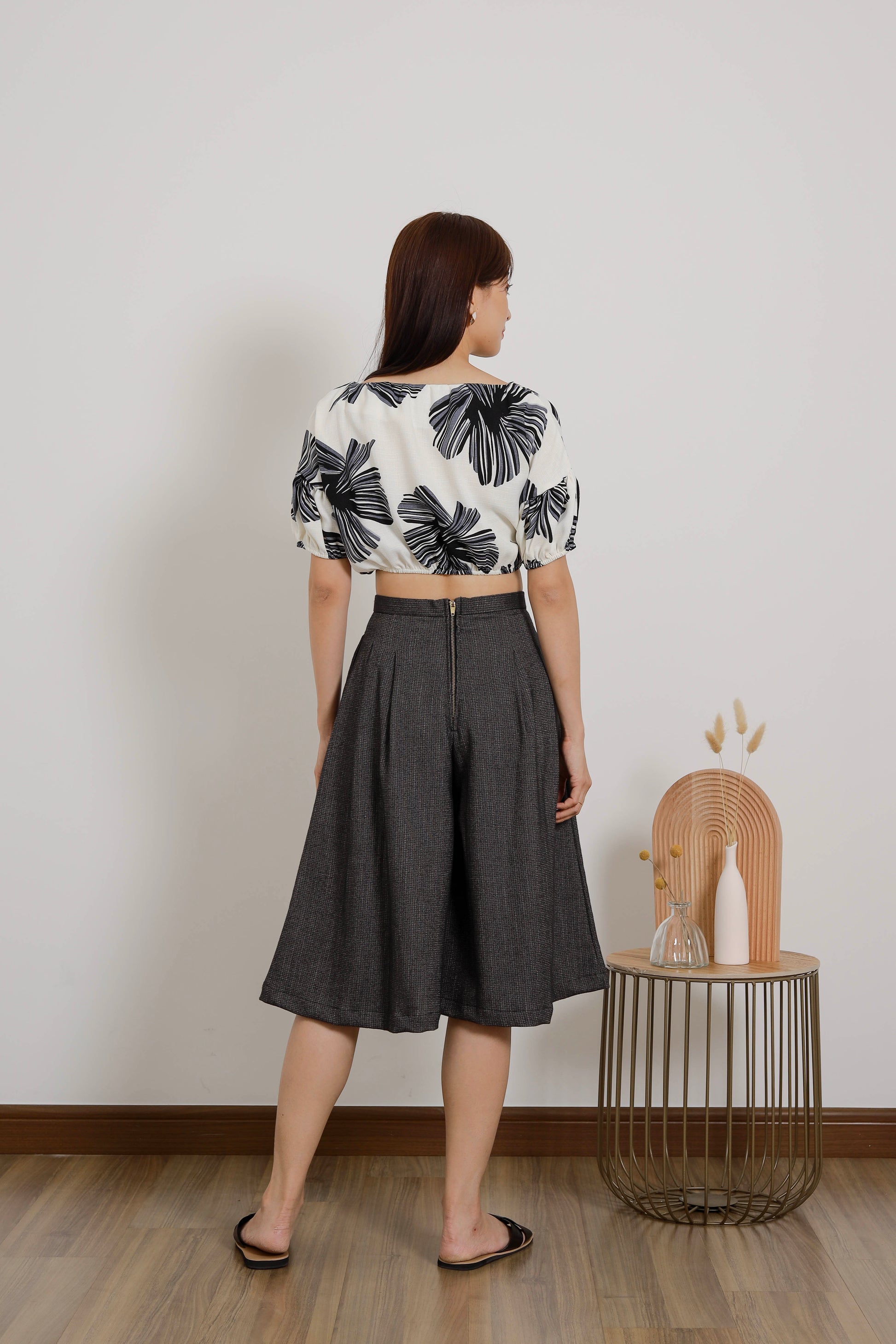 Evania Ruched Blouse - Floral