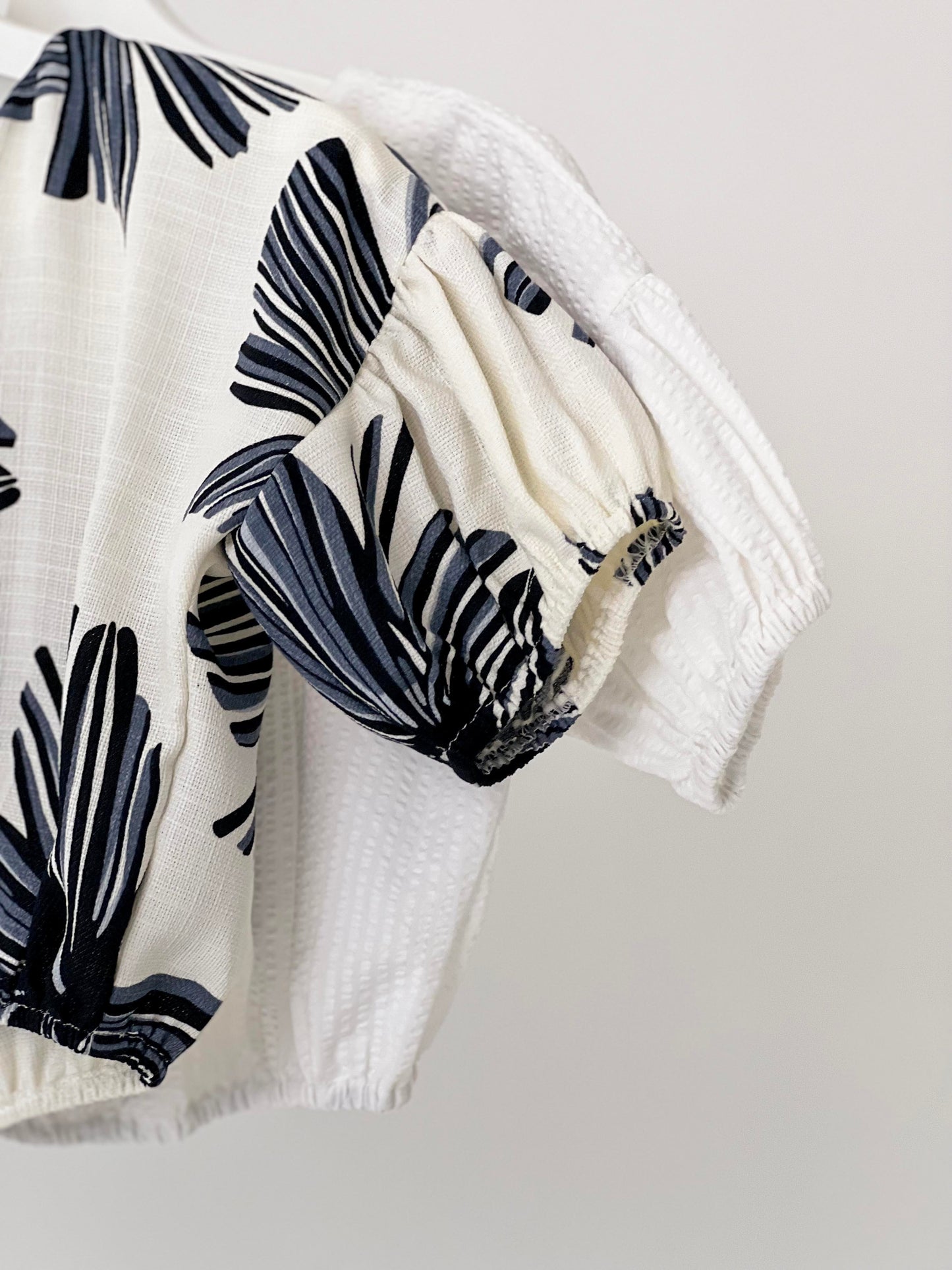 Evania Ruched Blouse - Floral